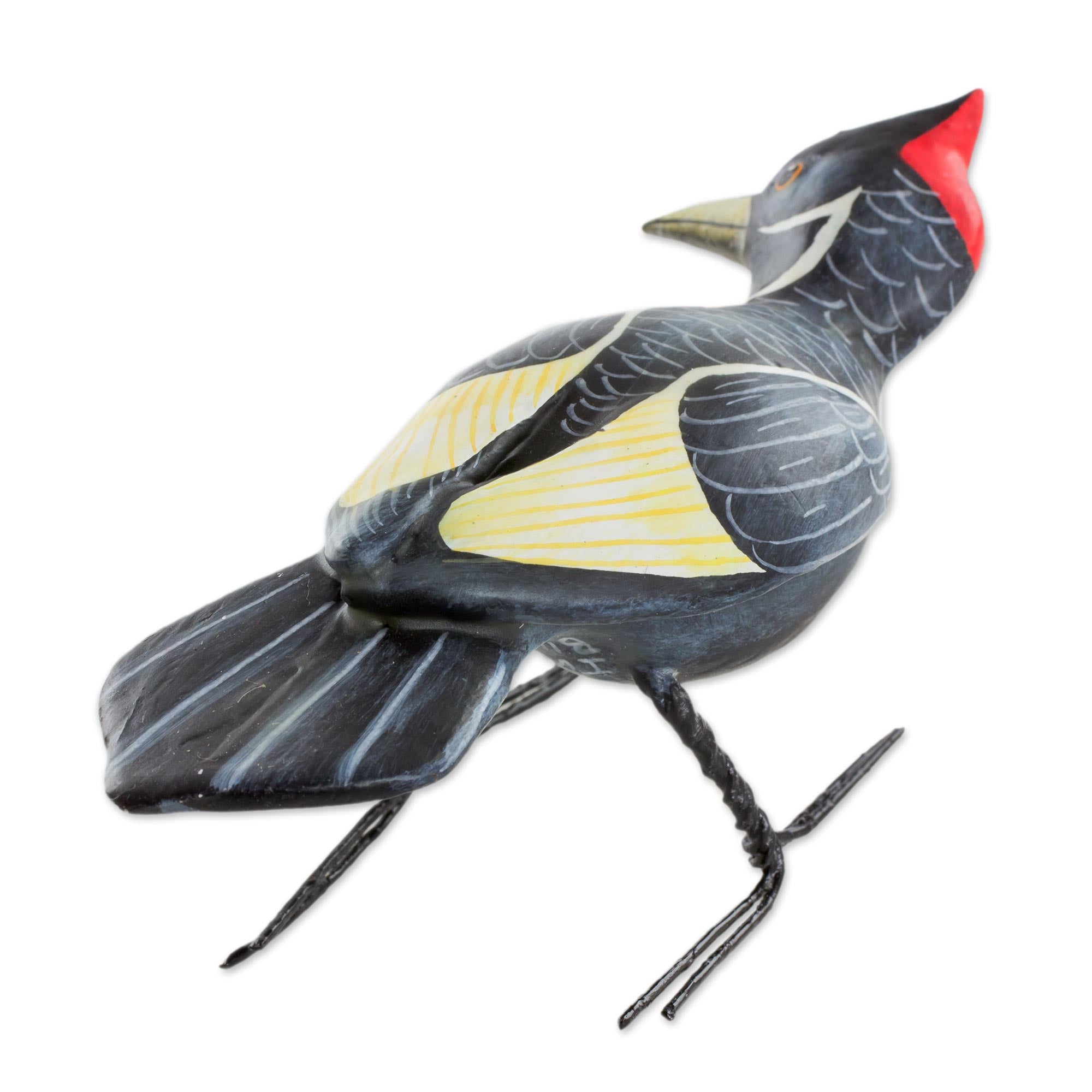 Premium Handcrafted Ivory-Billed Woodpecker Ceramic Figurine