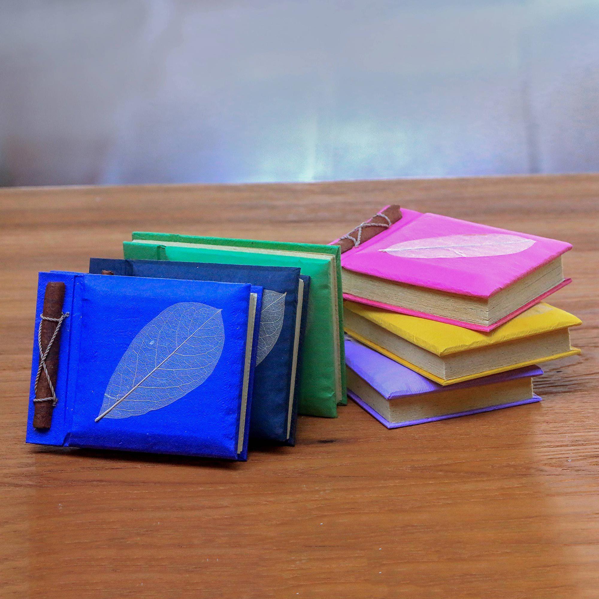 Premium Happy Leaf Notebooks - Set of 6