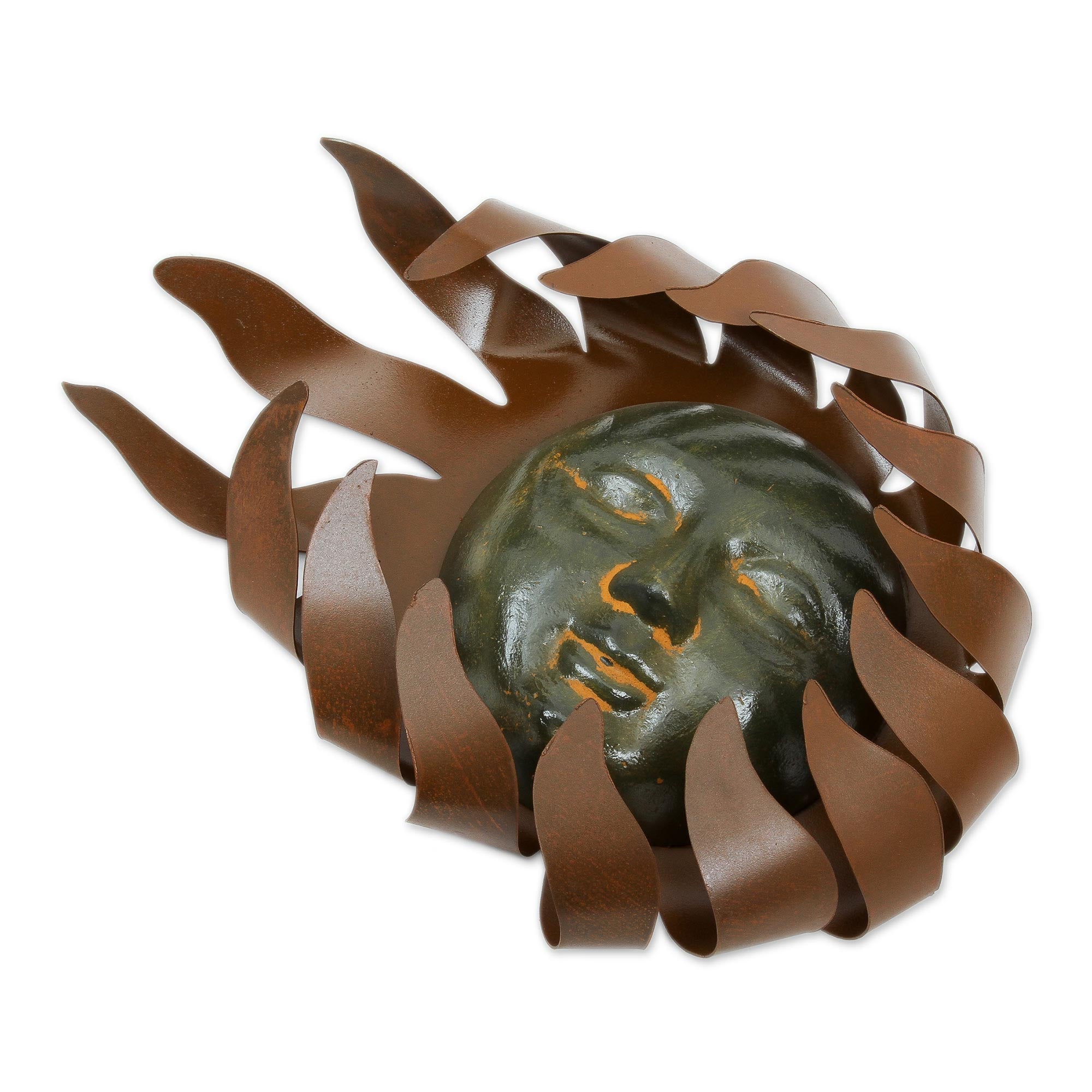 Premium Solar Wind Sun & Moon Iron & Ceramic Wall Art