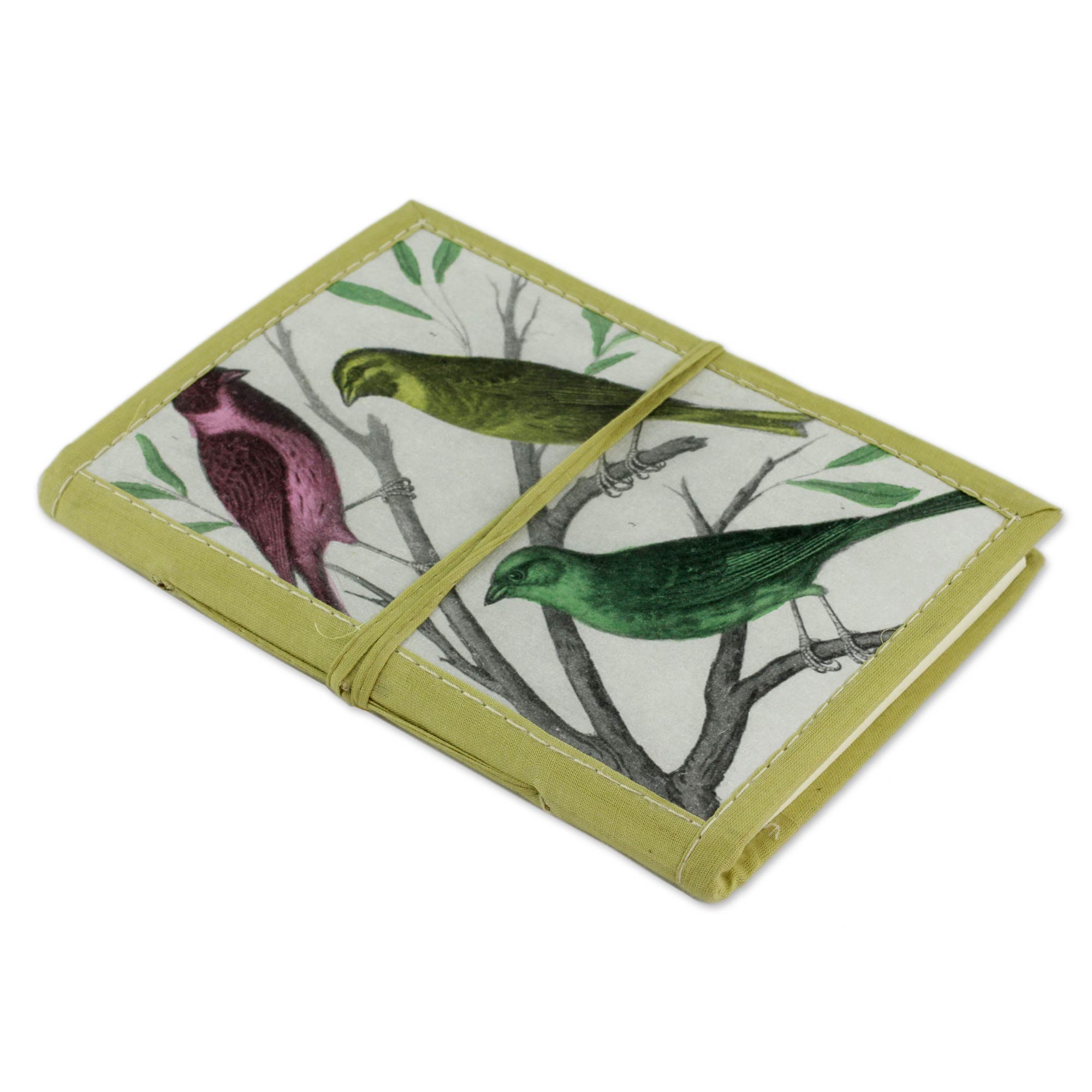 Premium Handmade Paper Journal - Sparrow Design