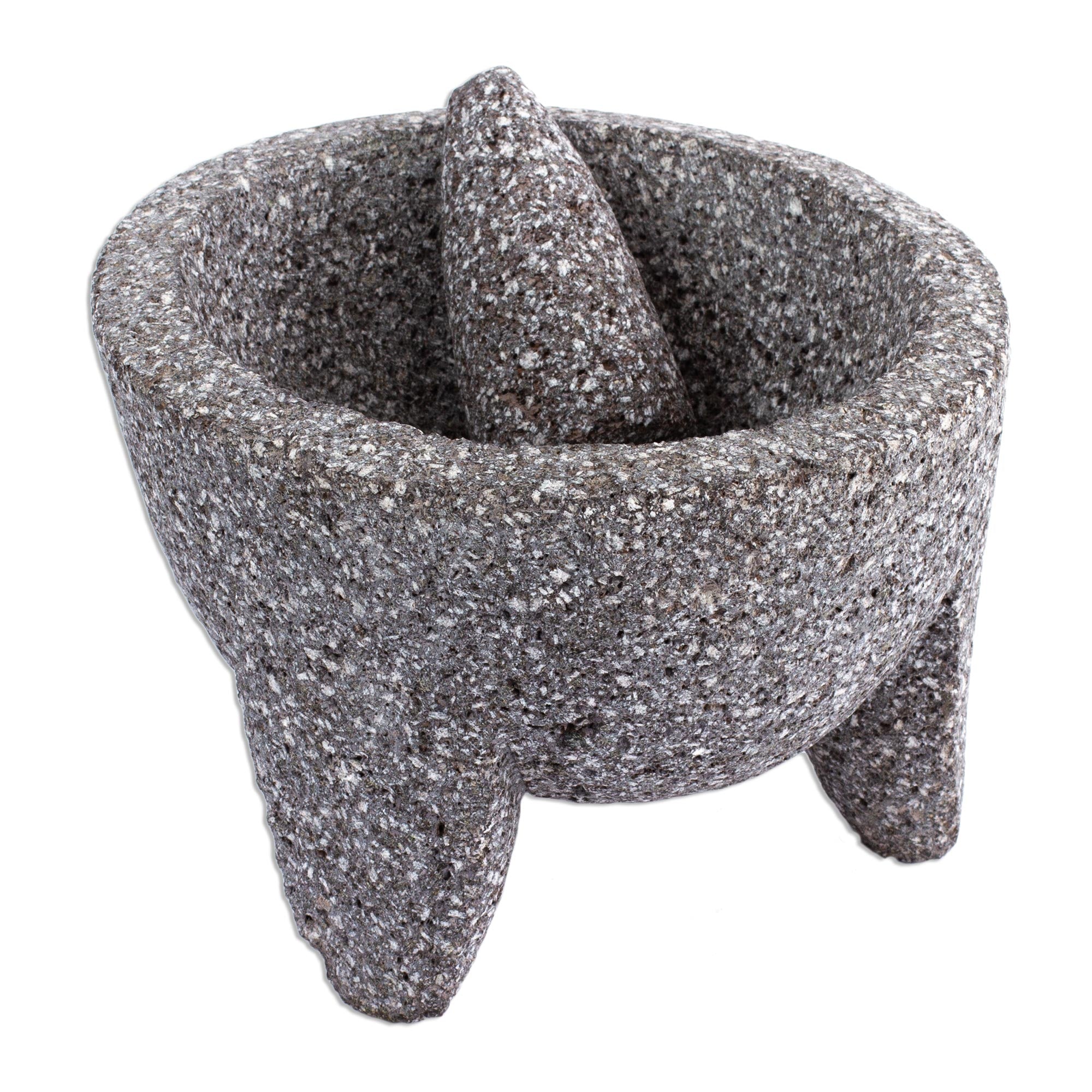 Premium Grand Tradition II Molcajete – Authentic Basalt Mortar & Pestle Set