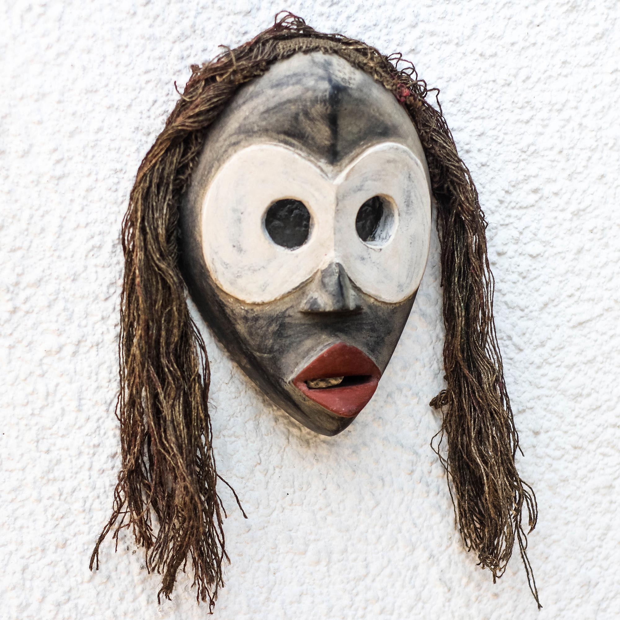 Premium Hand-Carved Dan Tribe African Mask – Authentic Wall Decor