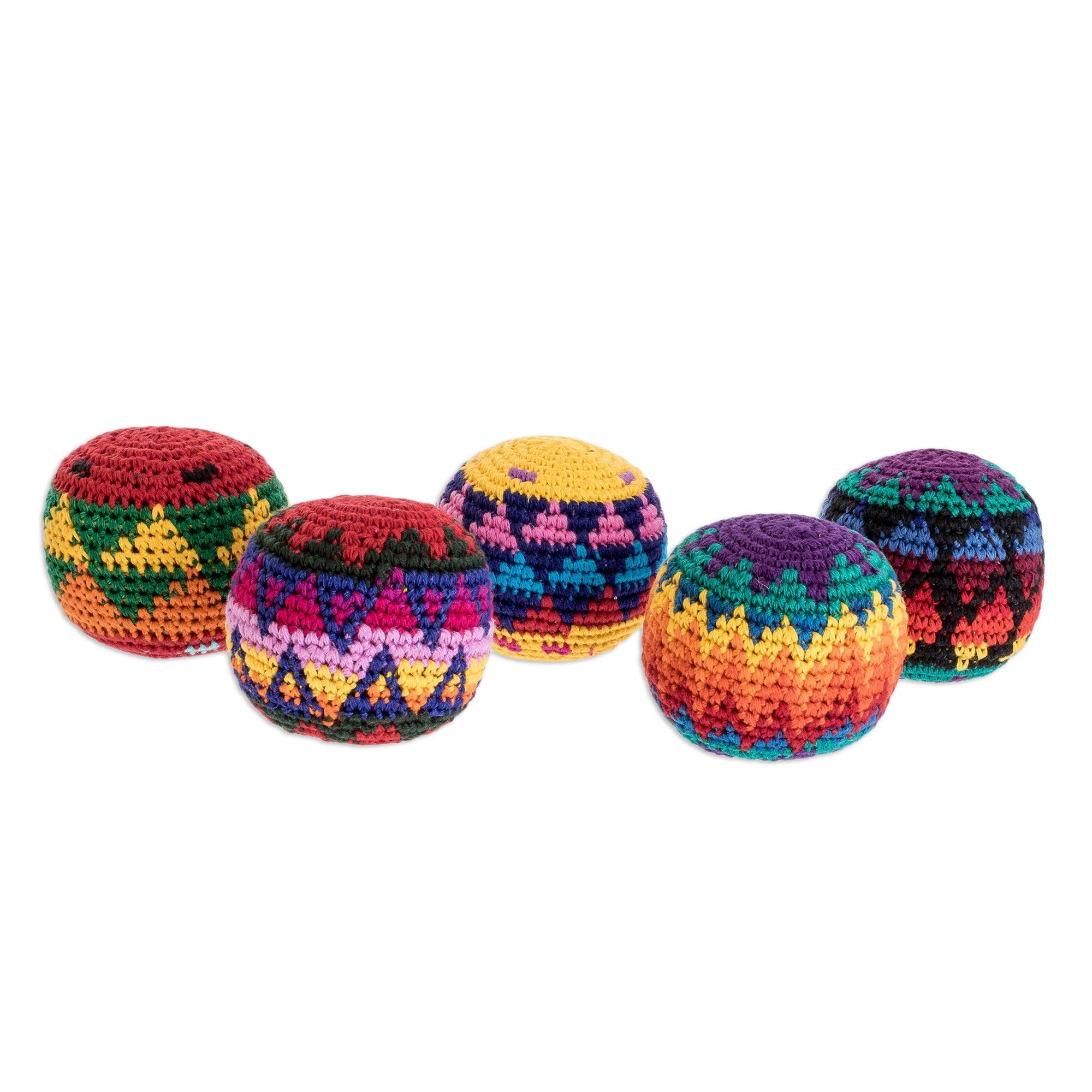 Premium Handmade Cotton Freestyle Hacky Sacks - Set of 5
