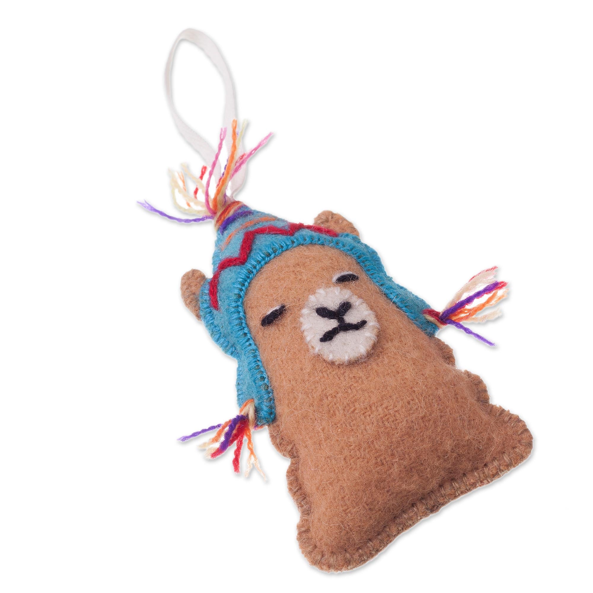 Premium Sleepy Llama Ornaments – Handcrafted in Peru (Set of 3)
