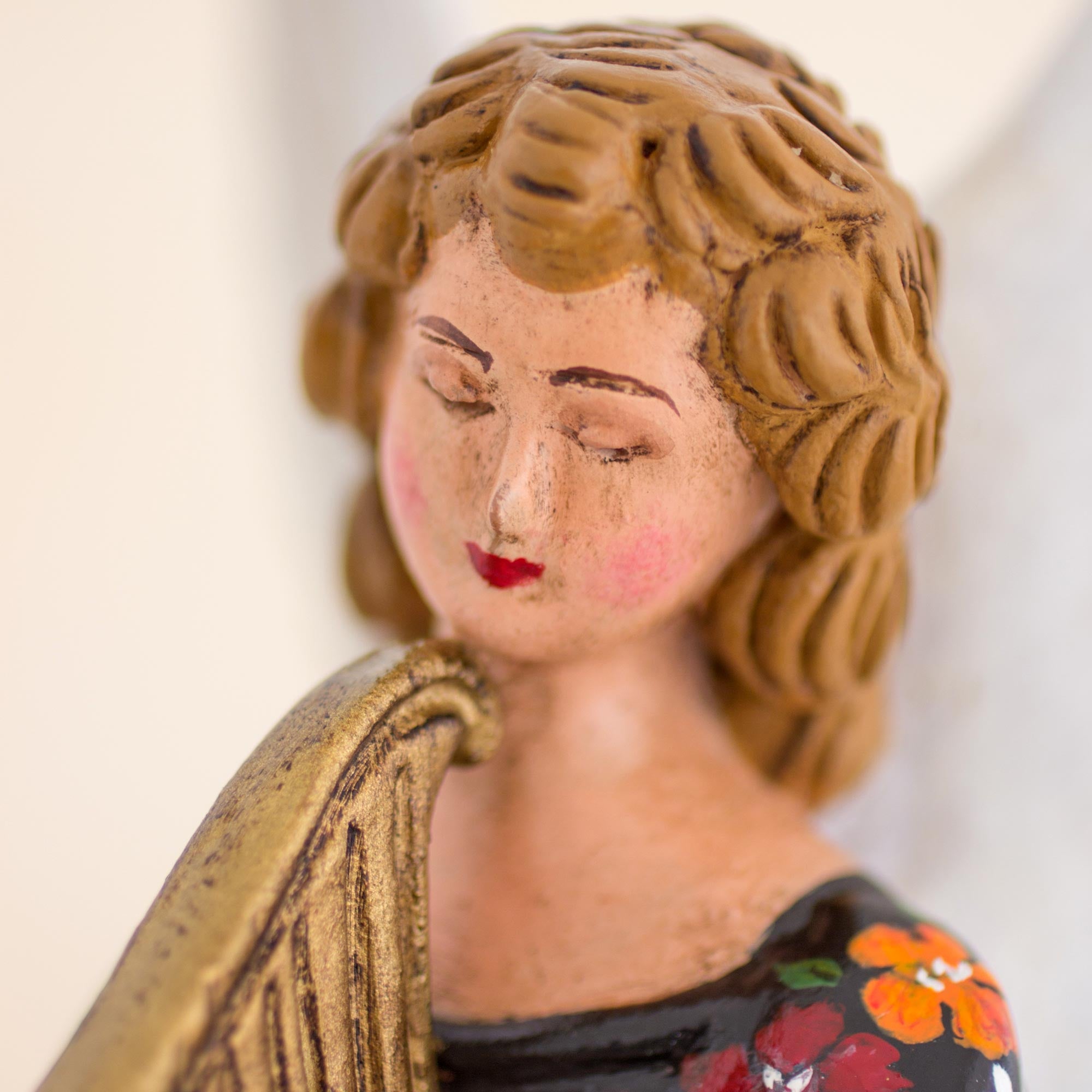 Premium Handcrafted Guatemalan Ceramic Angel Musician Sculpture from San Pedro la Laguna