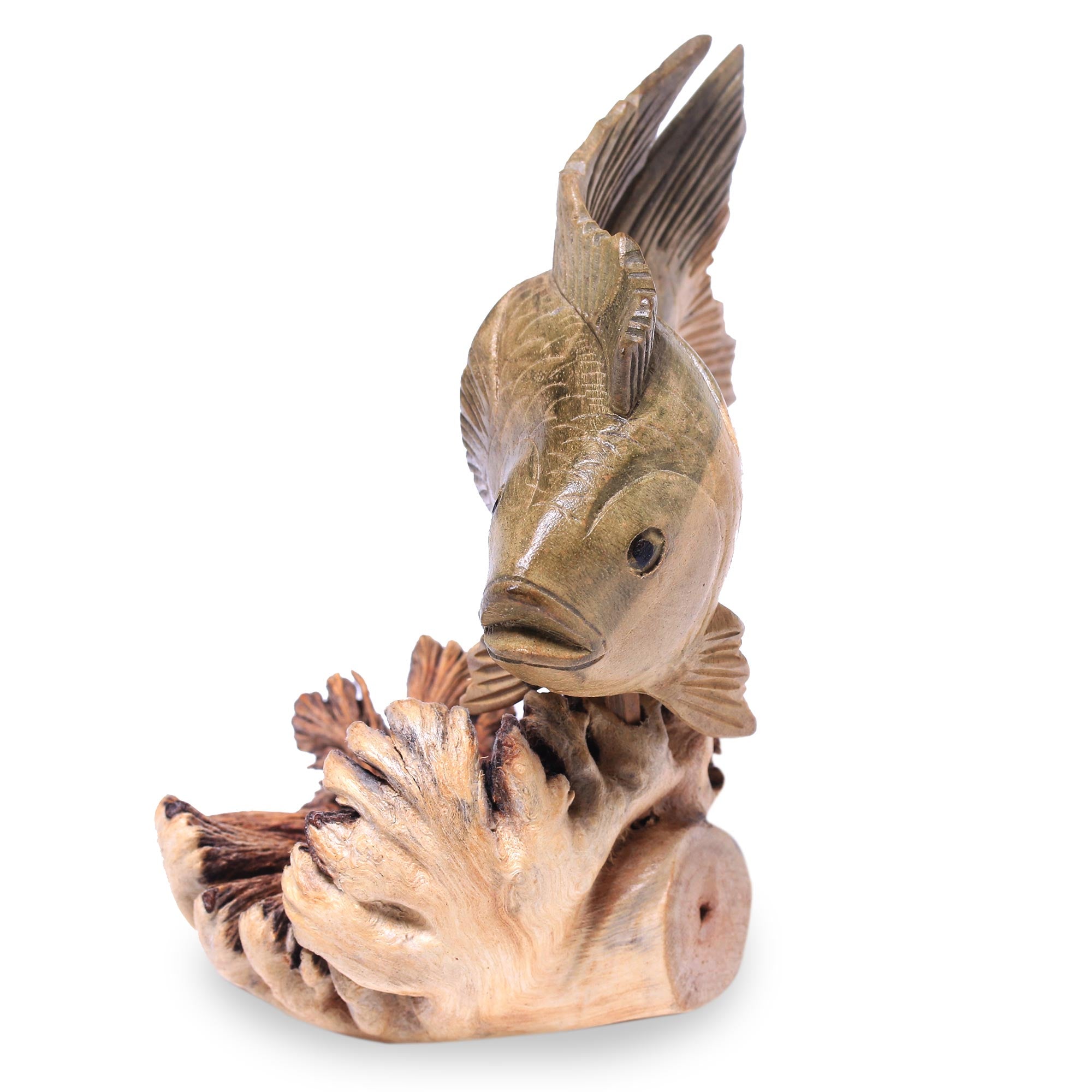Premium Hand-Carved Gourami Fish Figurine – Authentic Balinese Artistry