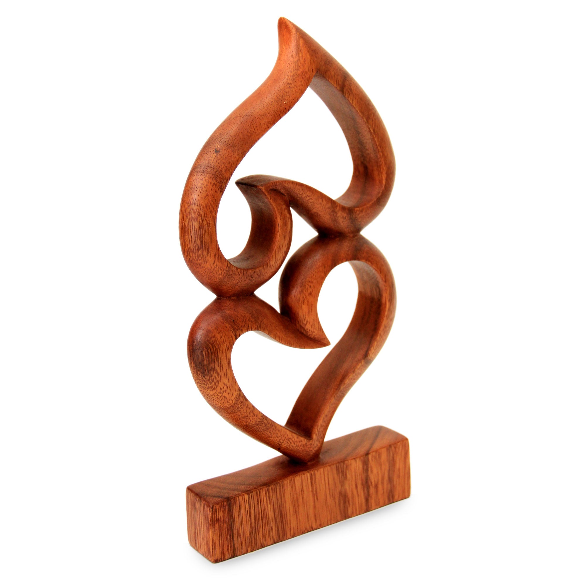Premium Upside Down Love Handcrafted Wood Sculpture