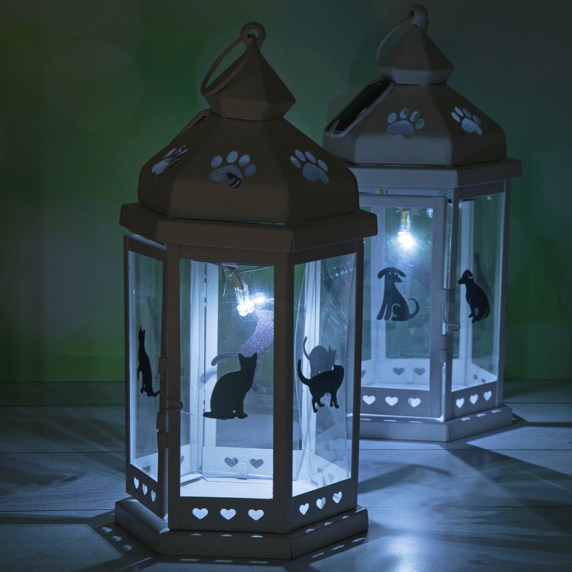 Premium Solar Pet Silhouette Lantern - Ultimate Outdoor Decor