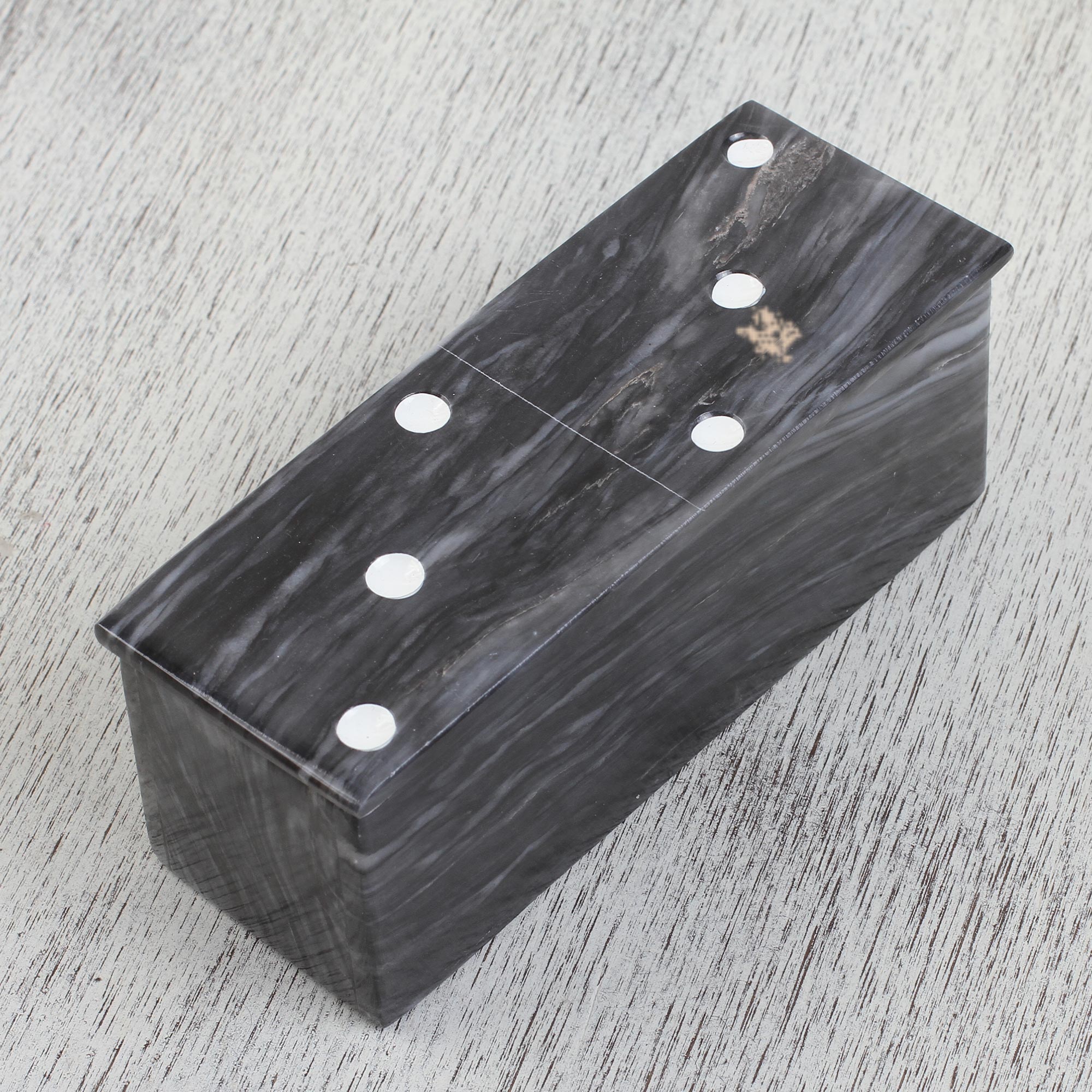Premium Onyx Domino Set - Handcrafted Stone Game Collection