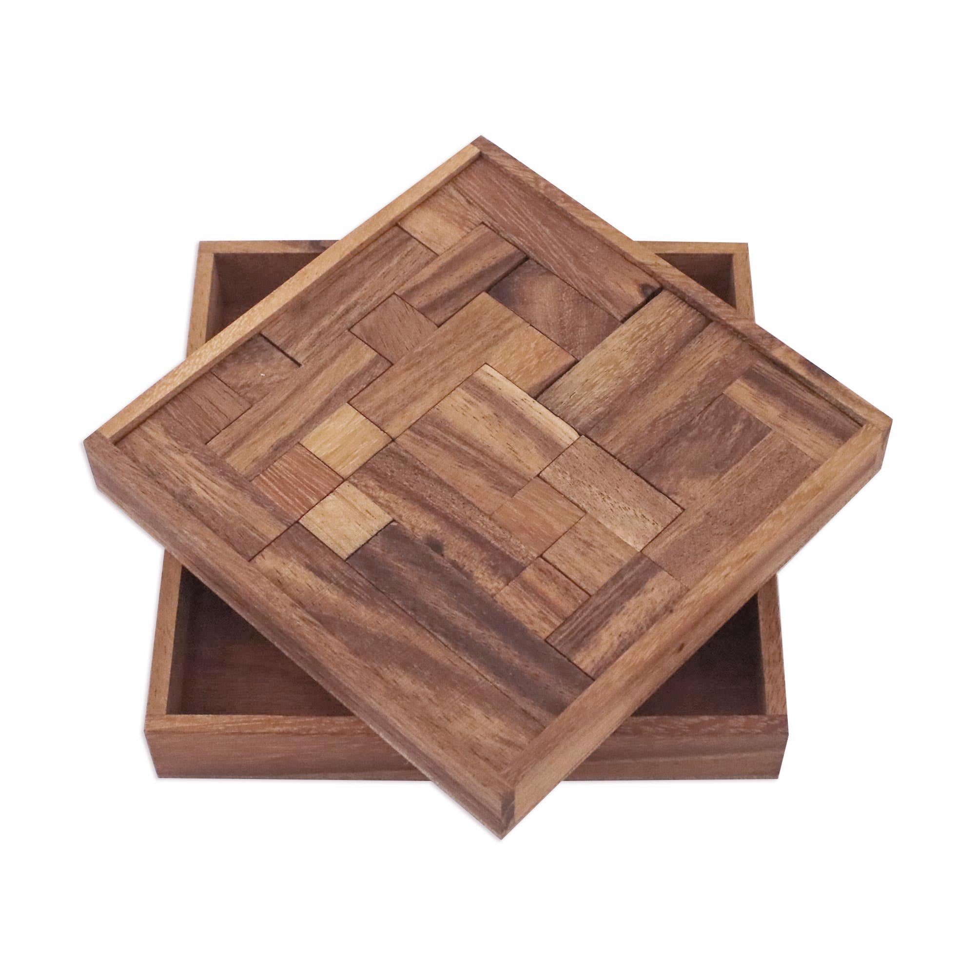 Premium Handcrafted Wooden Geometric Puzzle - Ultimate Home Decor & Brain Teaser
