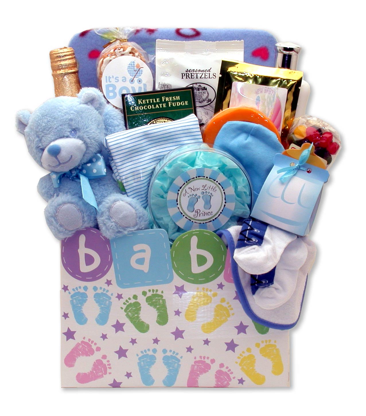Ultimate New Baby Celebration Gift Box - Premium Blue Collection