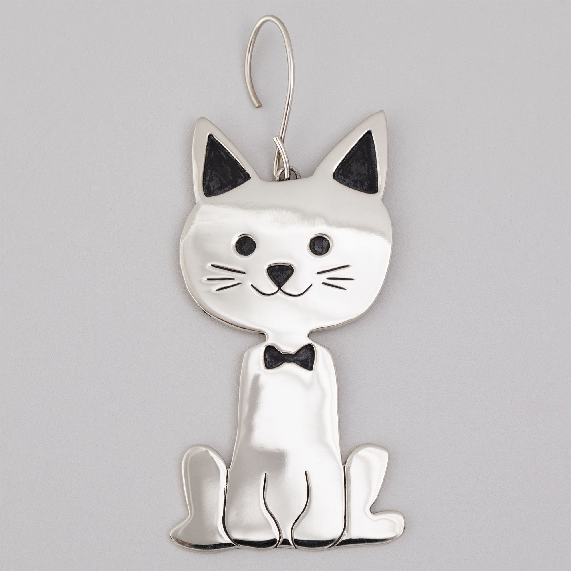 Premium Sweet Cat Mixed Metal Ornament - Handmade & Fair Trade