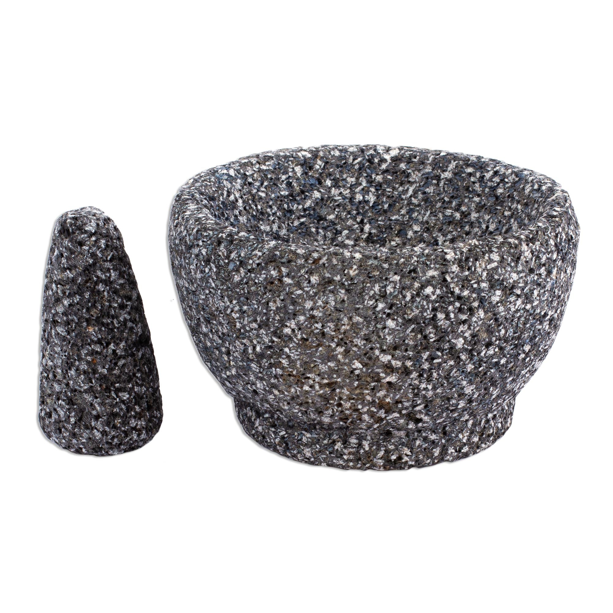 Premium Handcrafted Basalt Molcajete & Tejolote Set - Ultimate Artisan Kitchen Tool