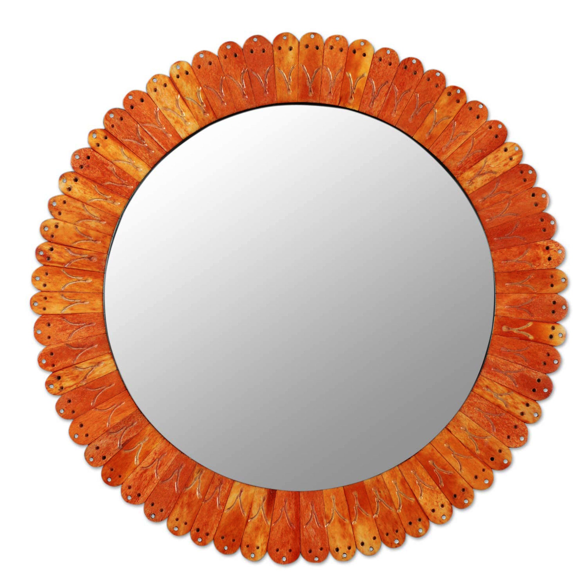 Premium Handcrafted Sunset Mirror - Moradabad Design