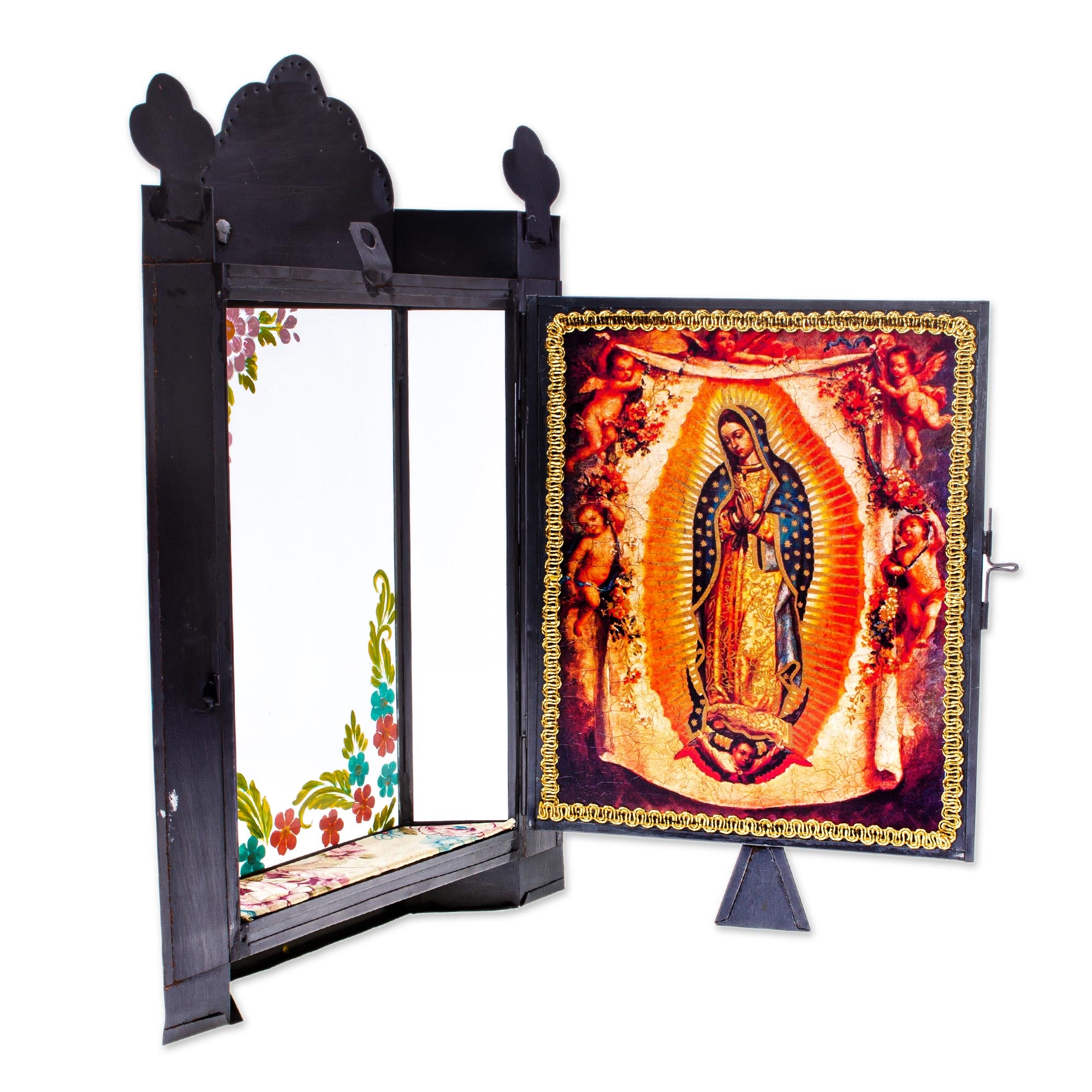 Premium Handcrafted Blessed Virgin Mary Wall Niche - Holy Artisan Decor