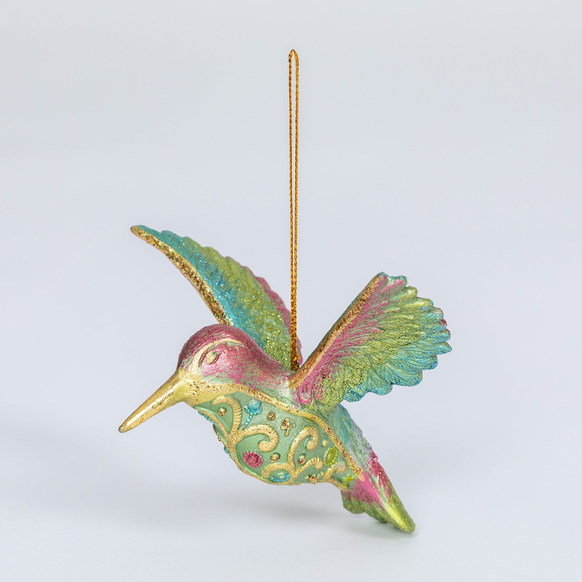 Premium Handmade Hummingbird Ornament - Fair Trade, Vibrant Colors