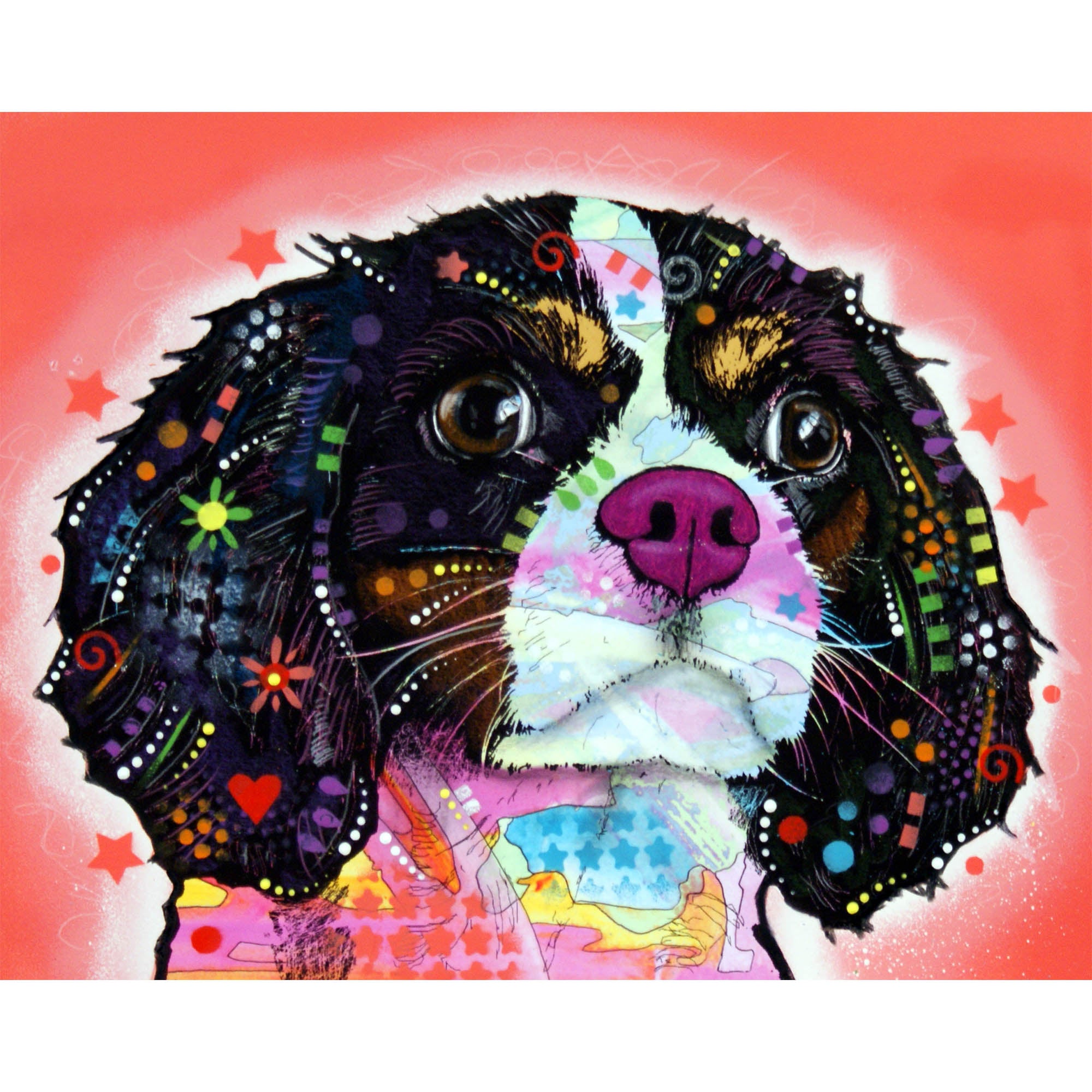 Premium Dean Russo Vibrant Dog Art Print