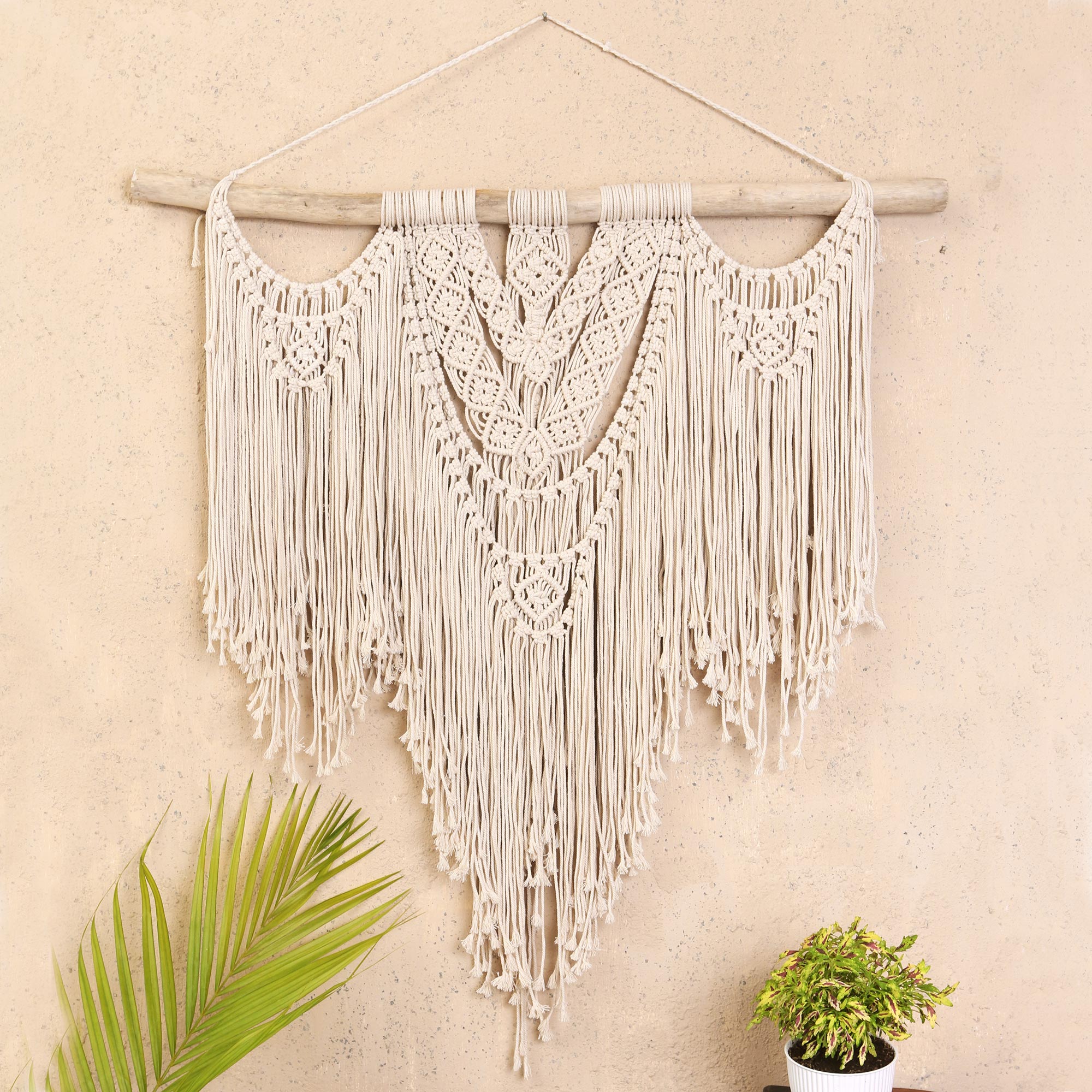 Premium Macrame Cotton Wall Art from Bali - Handcrafted Dream Design
