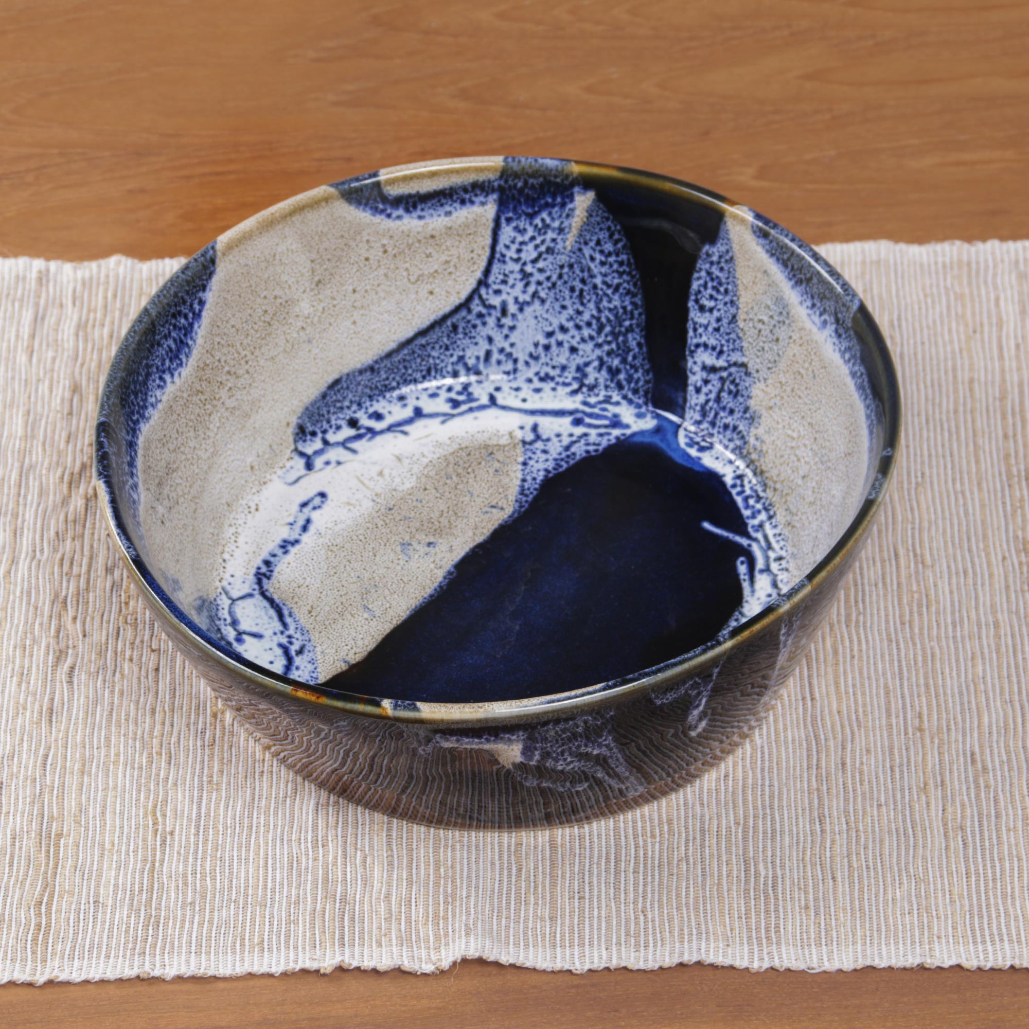 Premium Ocean Tides Ceramic Bowl – Handcrafted in Bali, Food Safe & Stylish