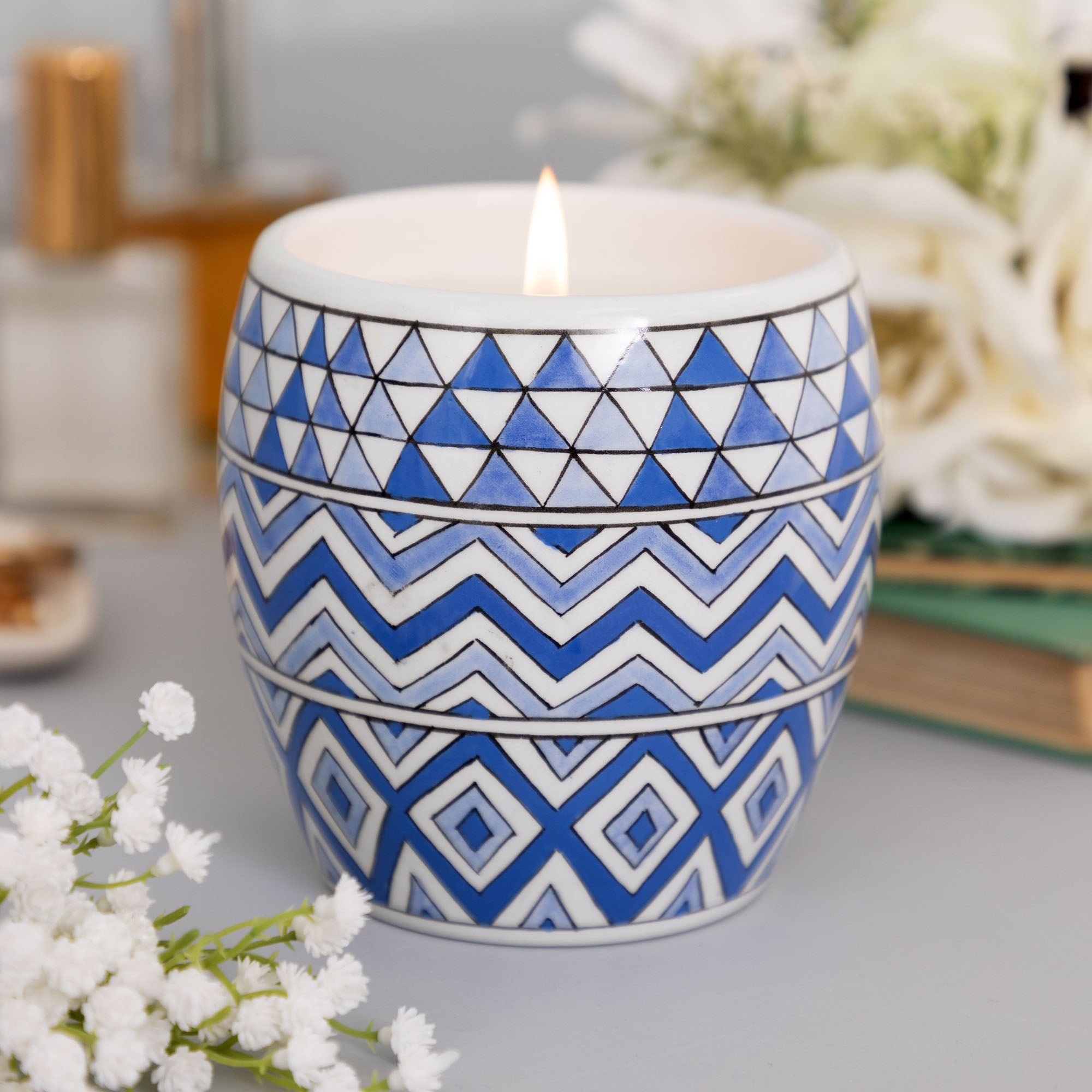 Premium Hand-Poured Ceramic Artisan Candle
