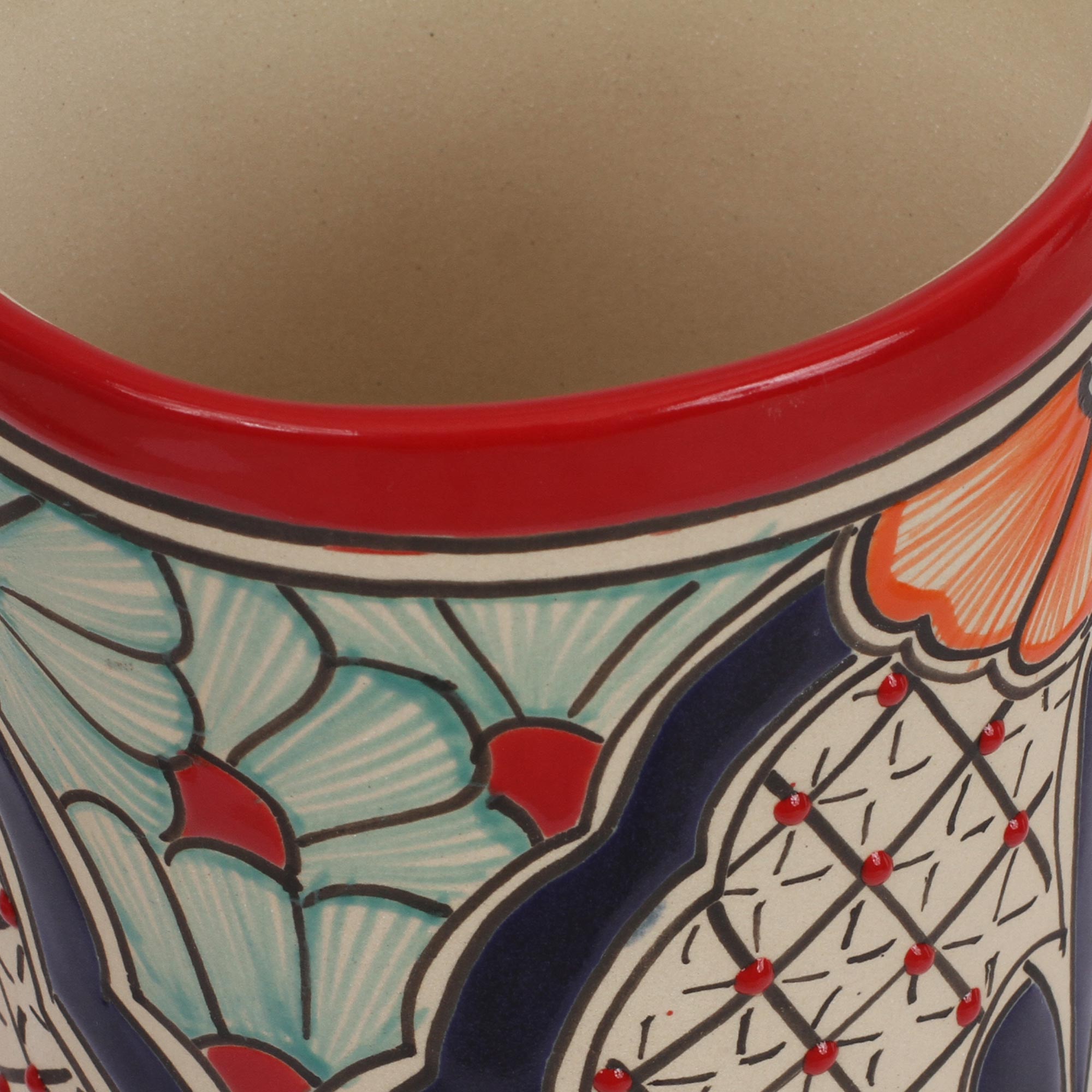 Premium Handmade Talavera Ceramic Vase – Floral Desire Collection