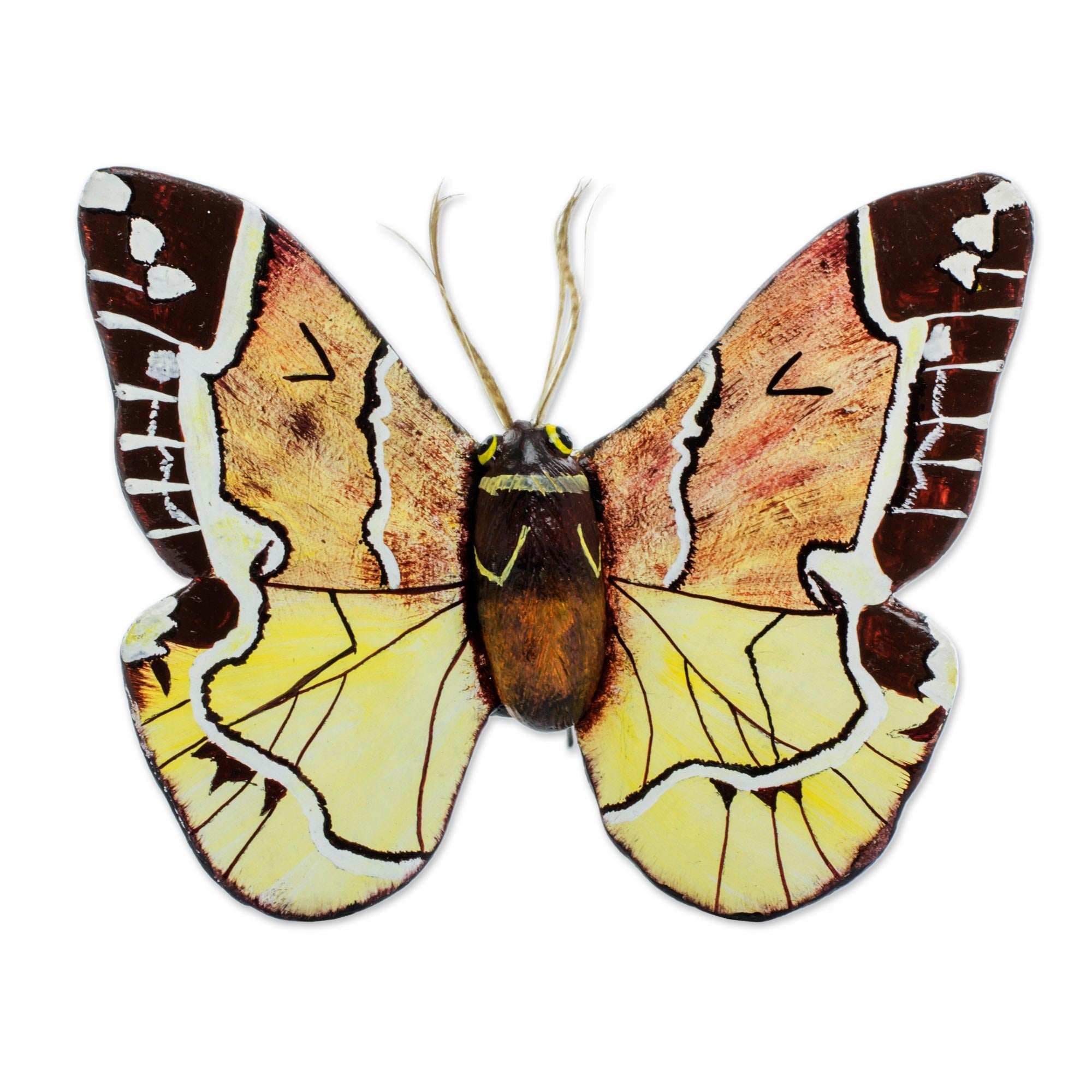 Premium Handcrafted False Sphinx Moth Ceramic Sculpture – Nature-Inspired Wall Art