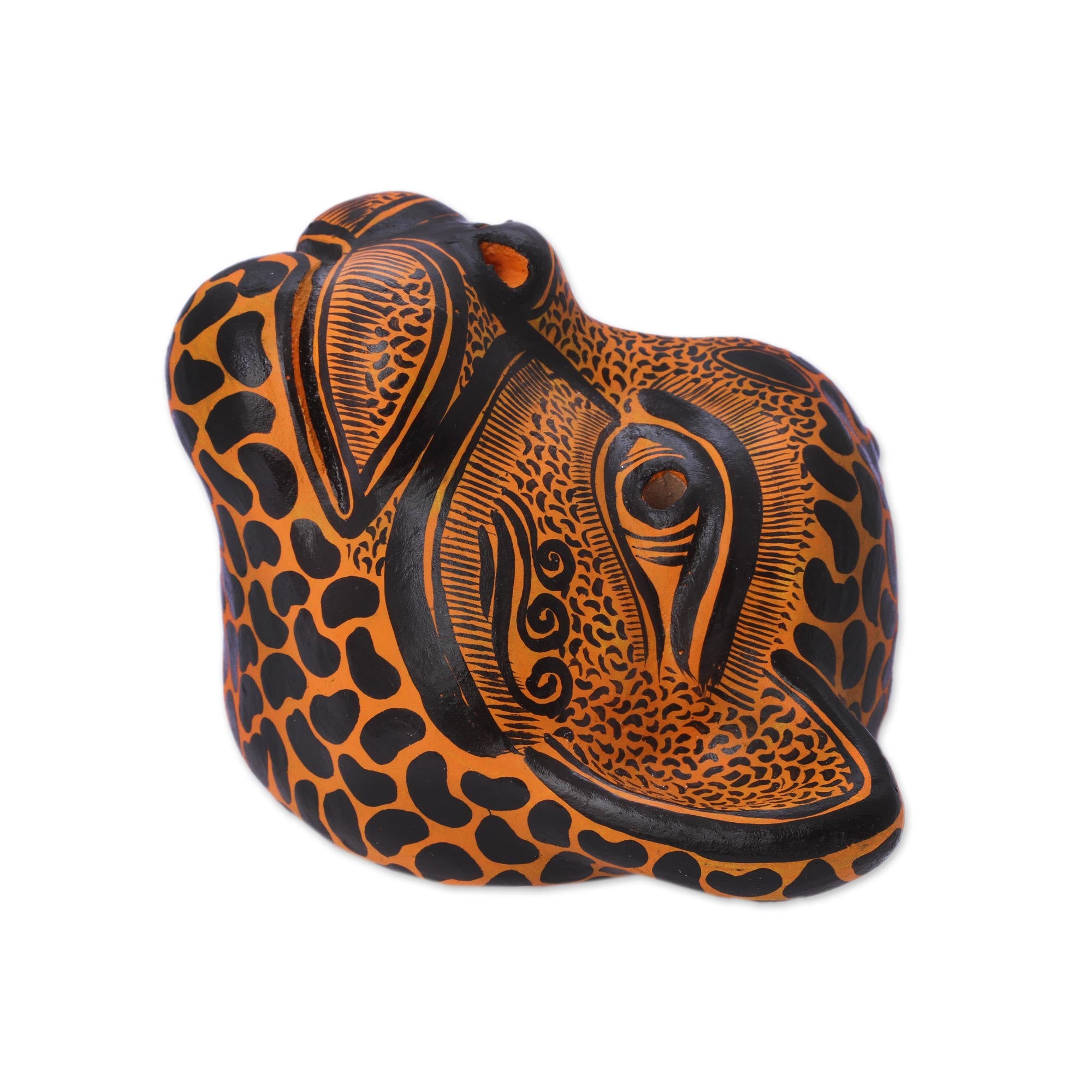 Premium Jaguar Ceramic Wall Mask - Handcrafted Artisan Decor