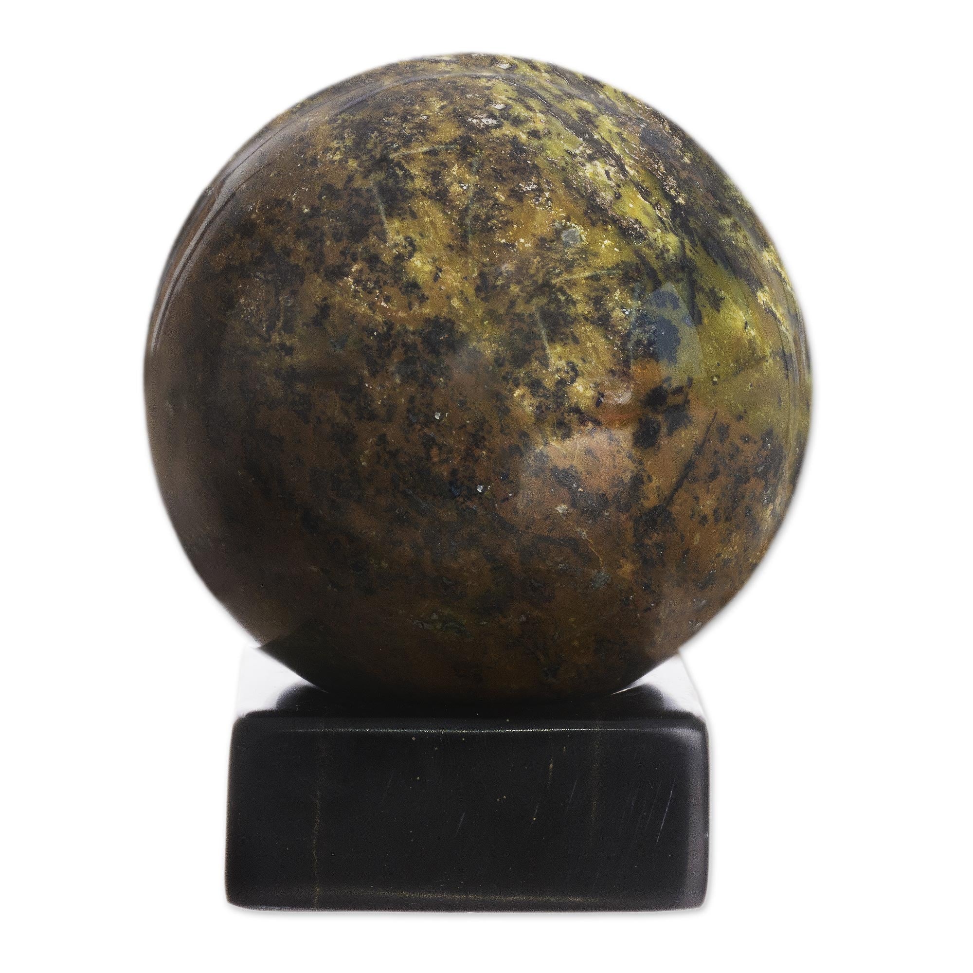 Premium Forest Whisper Serpentine & Onyx Sculpture - Handmade Artistry