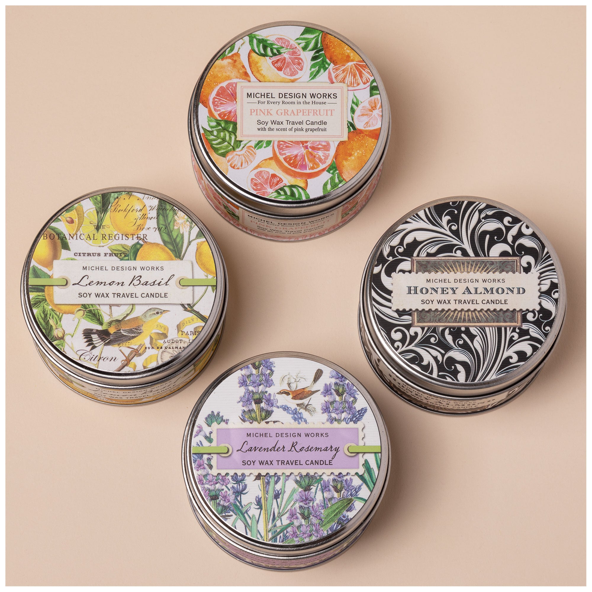 Premium Michel Design Works Travel Tin Candle - Ultimate Scent Experience