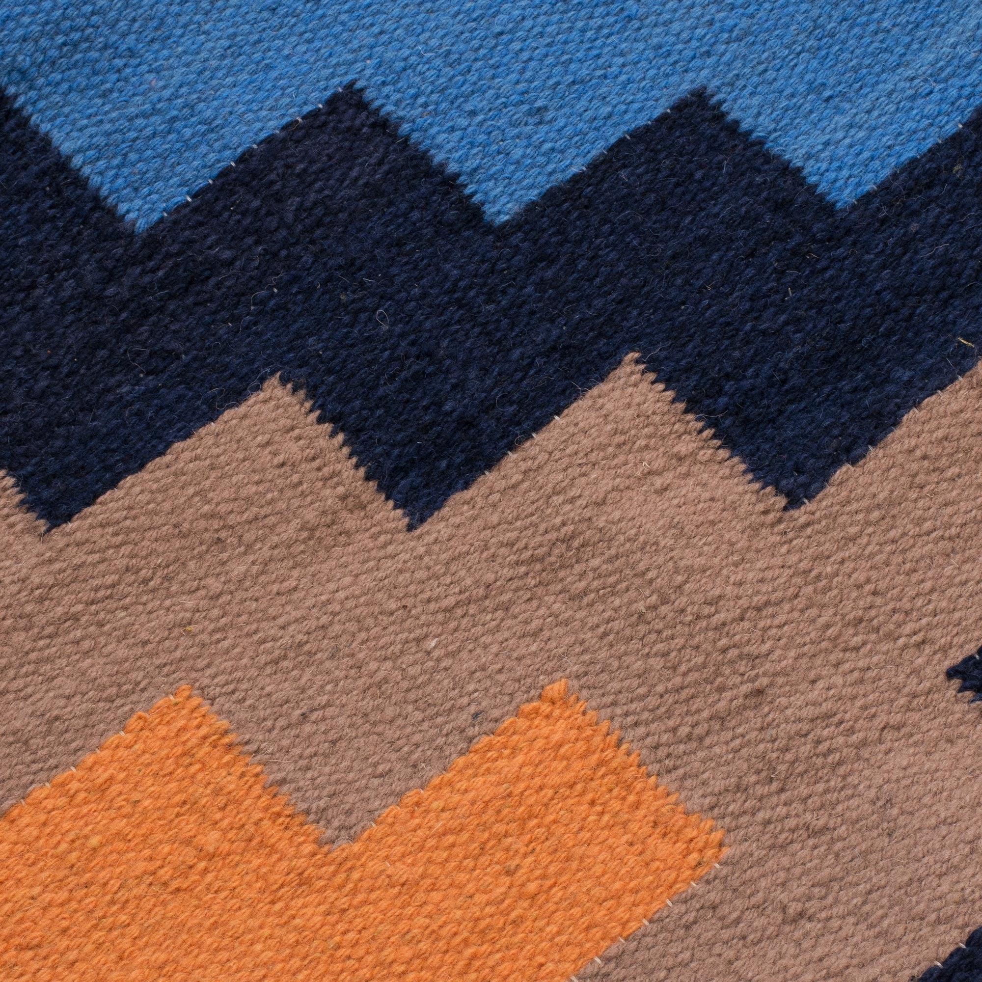 Premium Handwoven Chakana Geometric Wool Rug - Authentic Peruvian Craftsmanship (4x6)