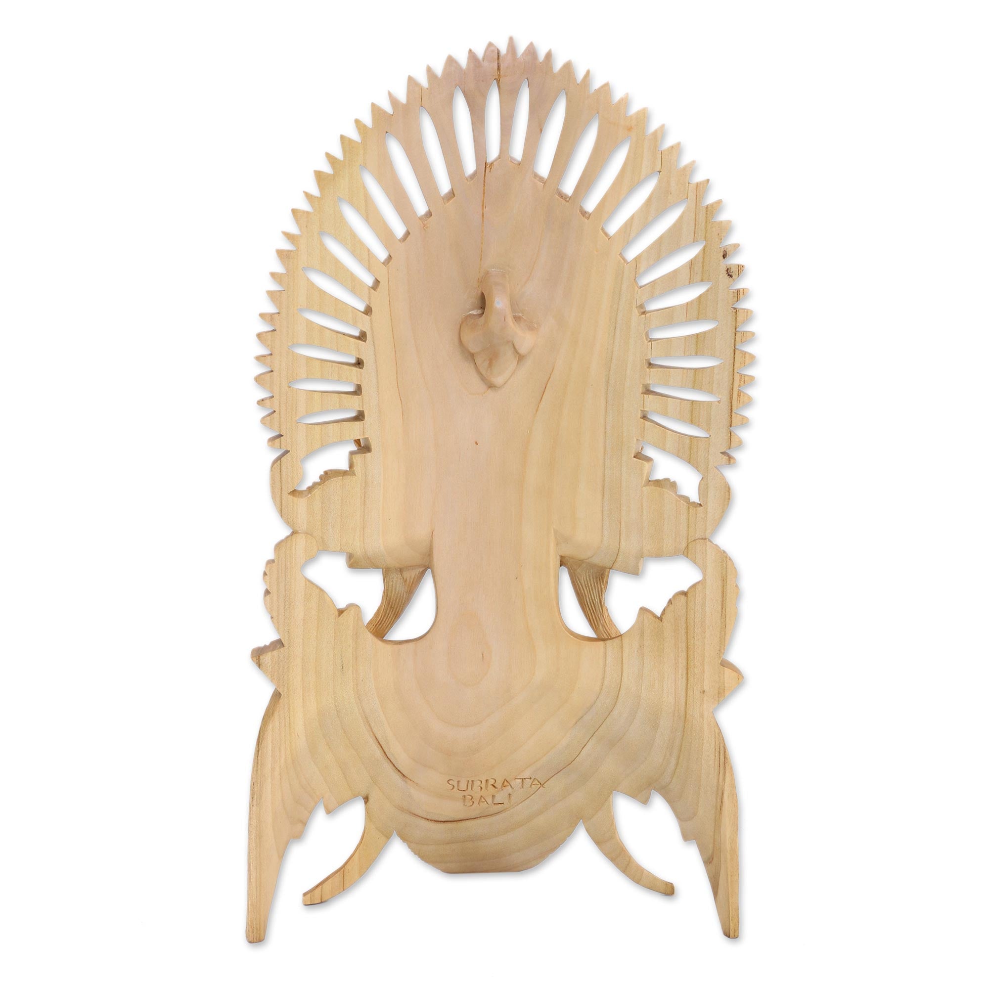 Premium Hand-Carved Balinese Janger Dancer Wall Mask