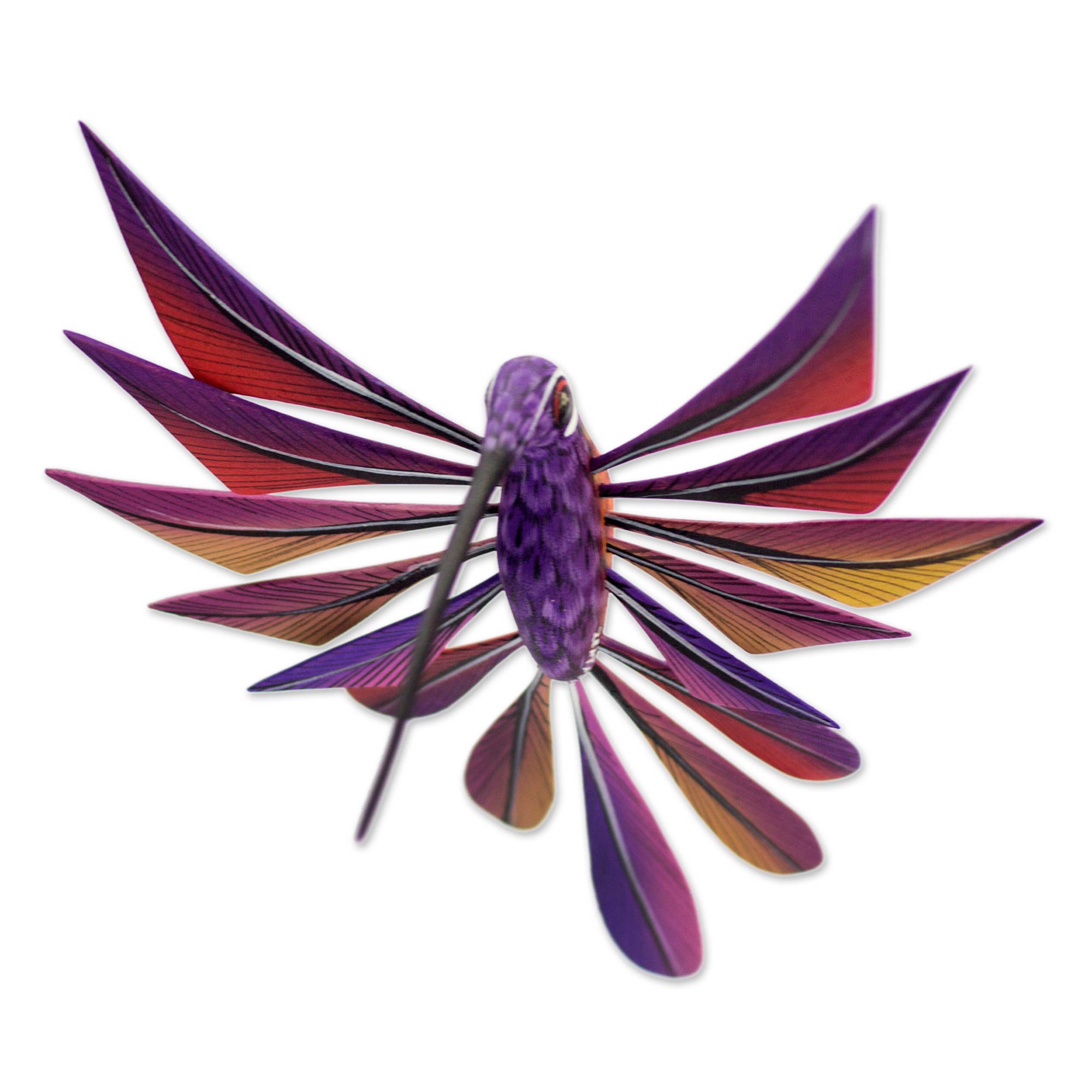 Premium Handcrafted Hummingbird Alebrije Sculpture - Oaxacan Folk Art