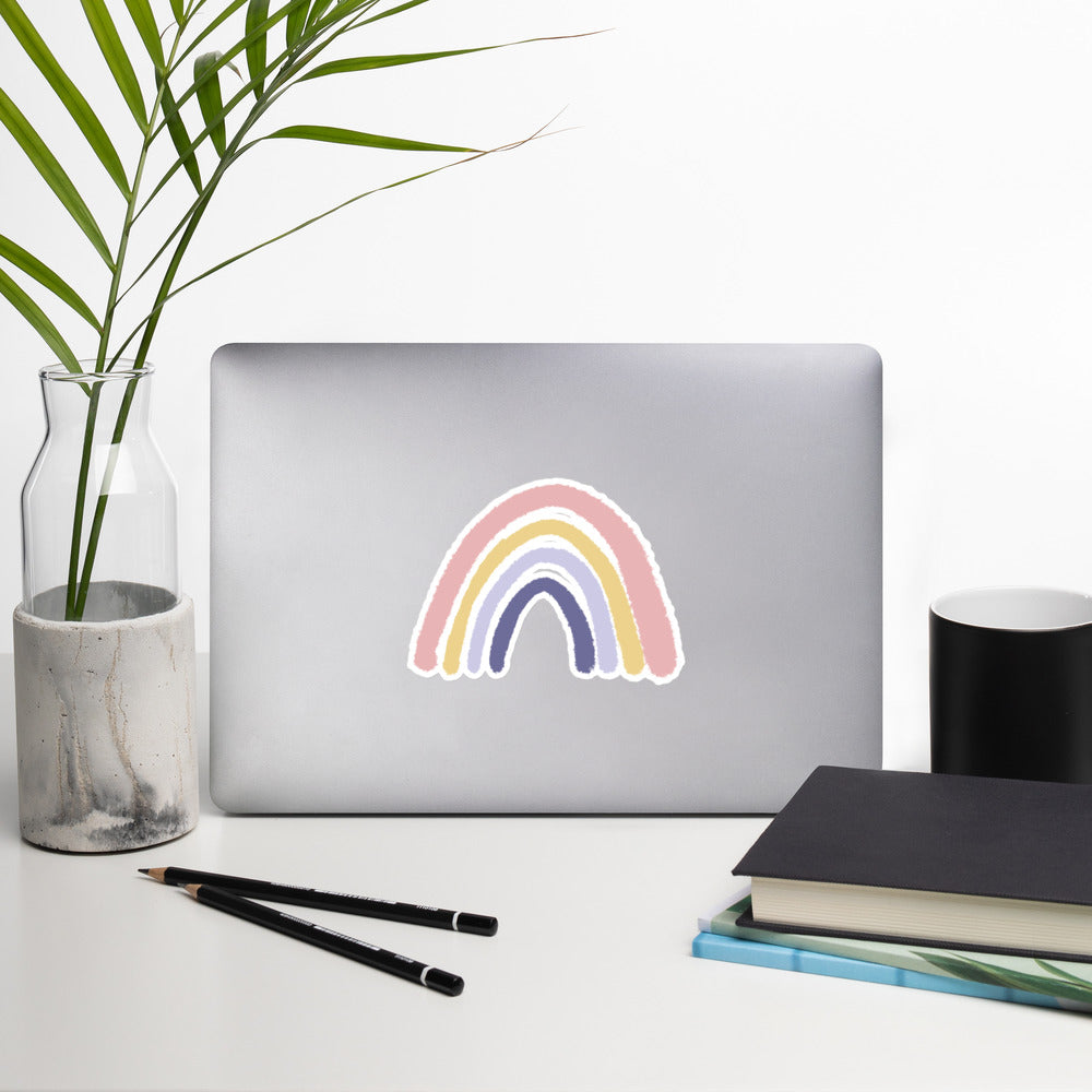 Premium Watercolor Rainbow Stickers - Ultimate Durability