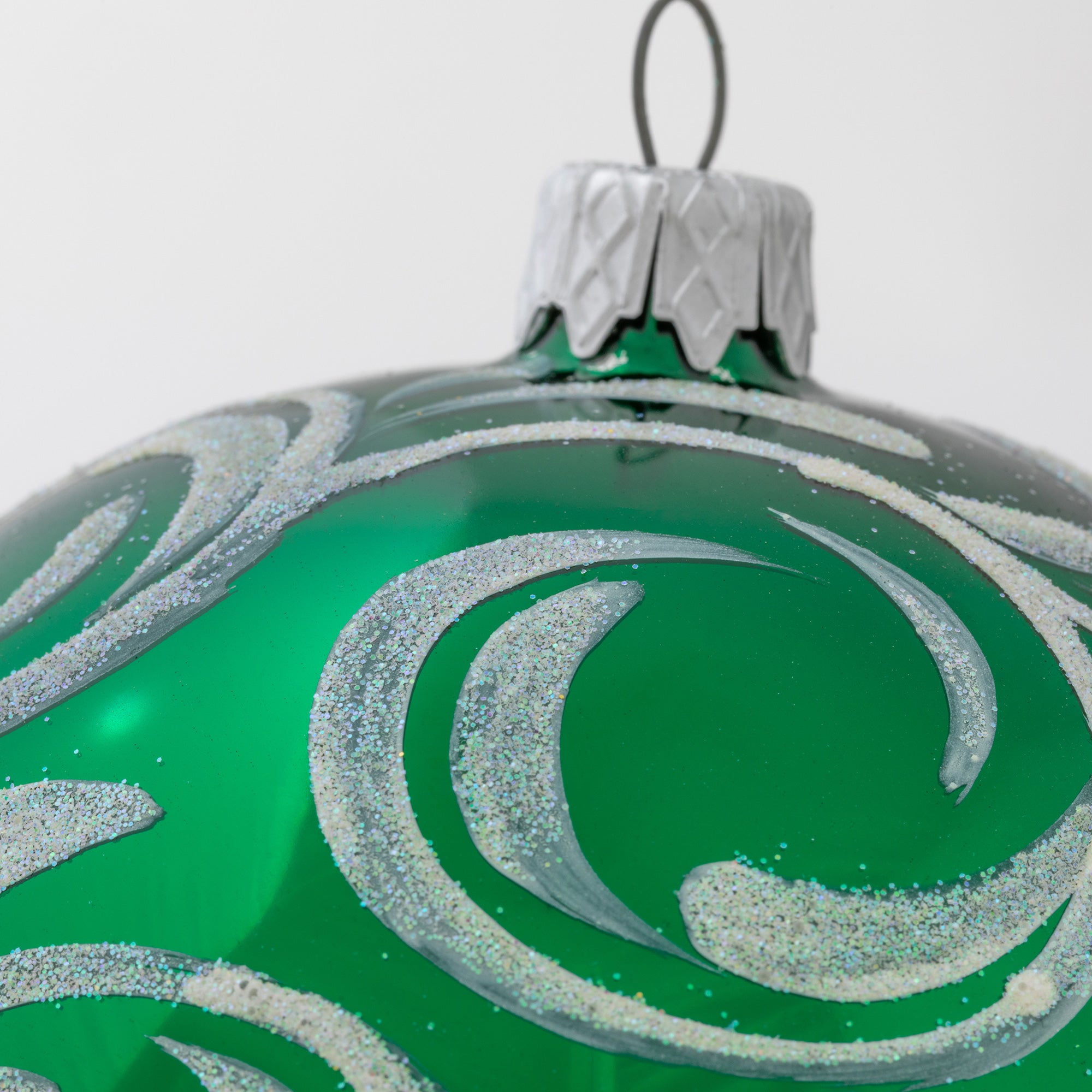 Premium Ukrainian Handmade Christmas Glass Ornament - Unique Holiday Decor