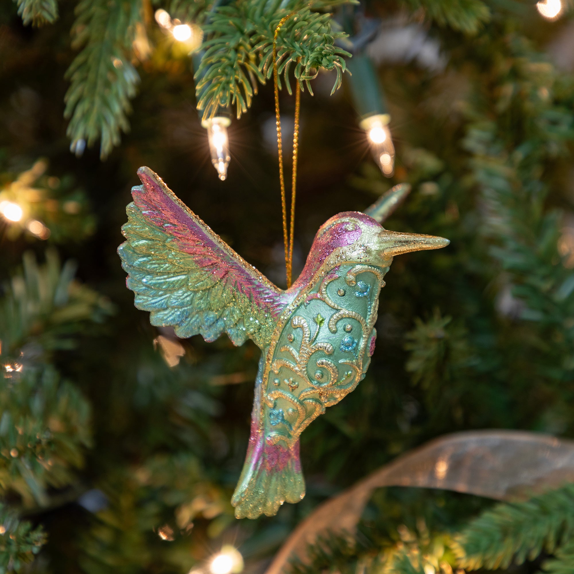 Premium Handmade Hummingbird Ornament - Fair Trade, Vibrant Colors