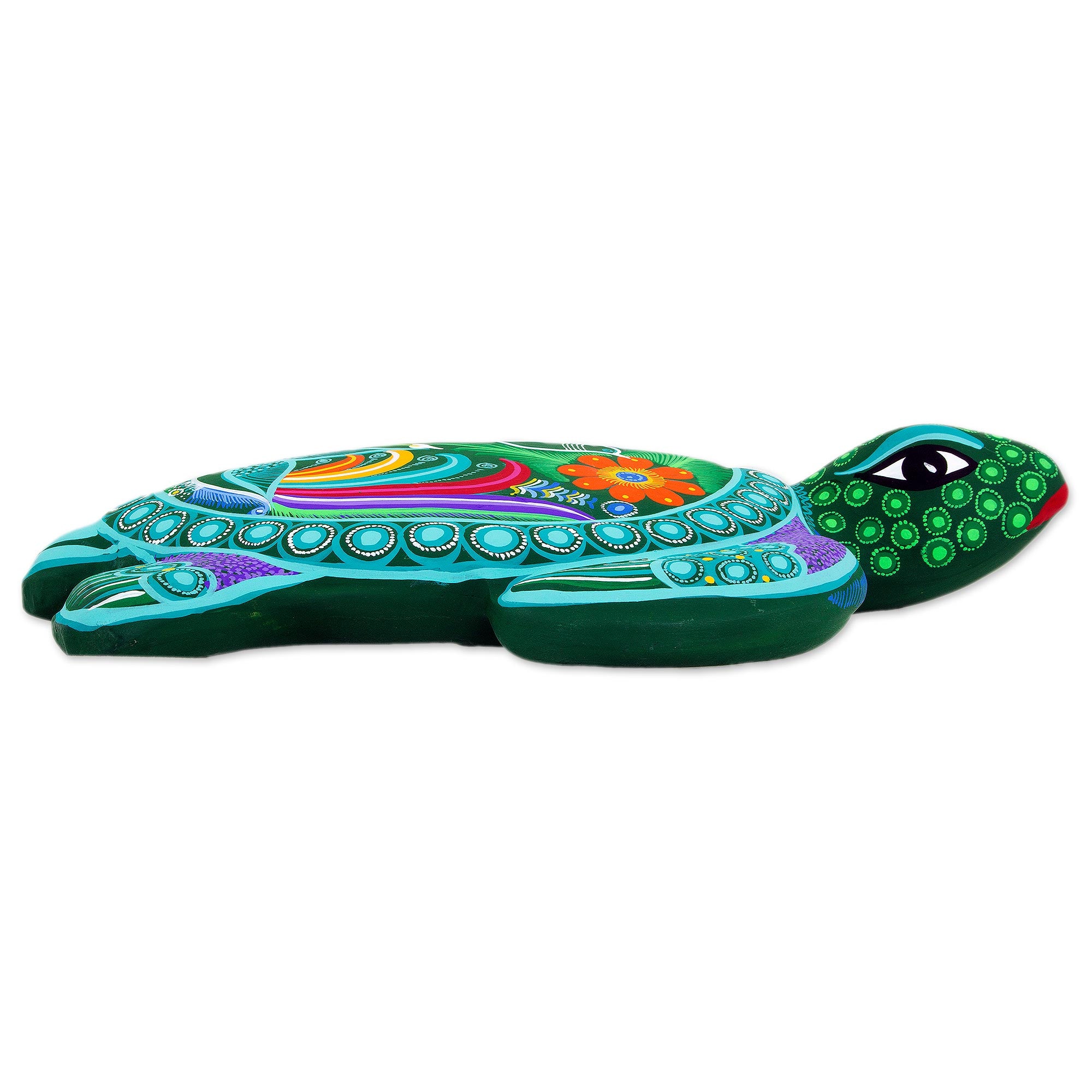 Premium Hand-Painted Ceramic Sea Turtle Wall Art – Authentic Mexican Craftsmanship