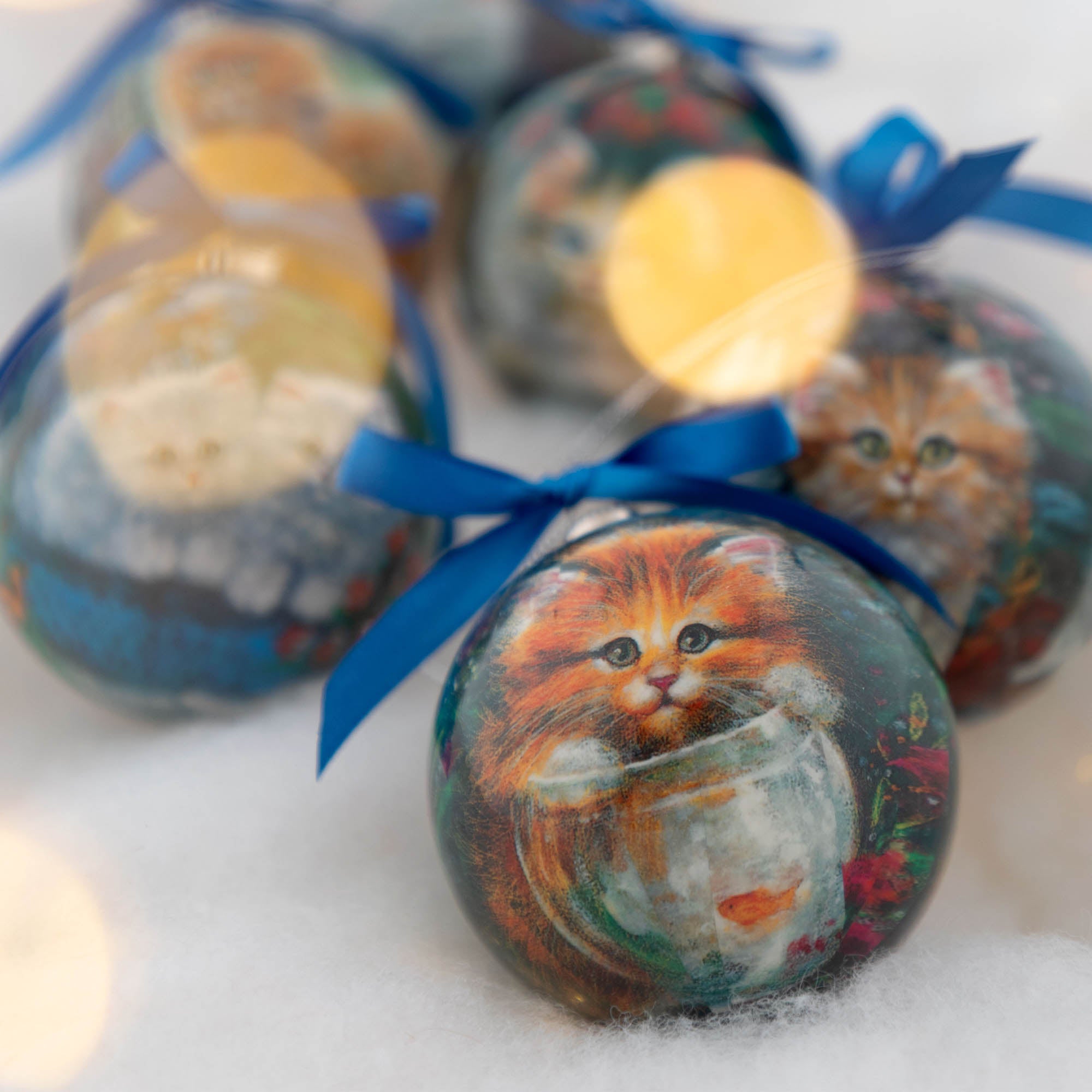 Premium Pet Lovers Christmas Ornament Set - 6 Piece Collection