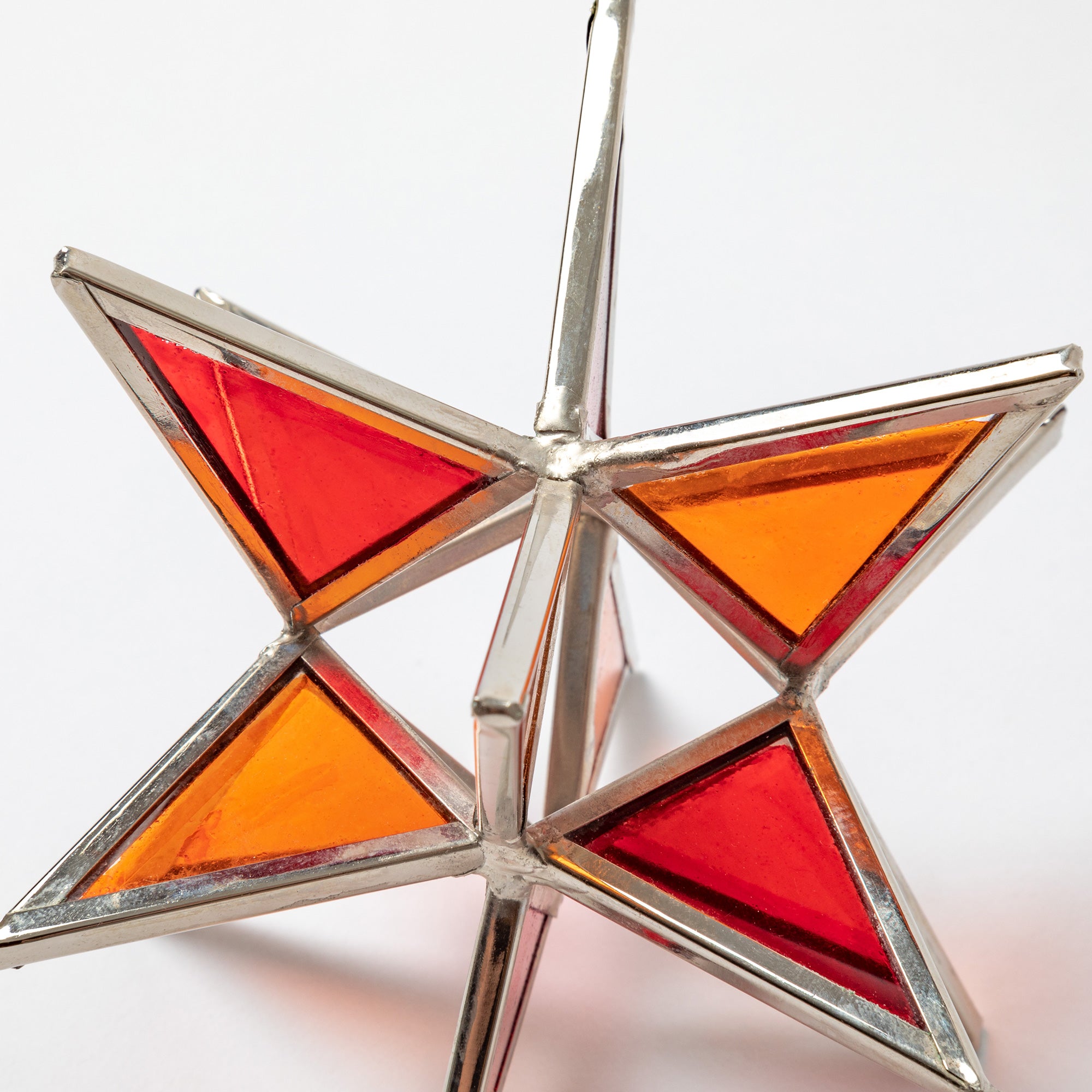 Premium Handcrafted Moravian Star Ornament | Fair Trade Stained Glass Decor