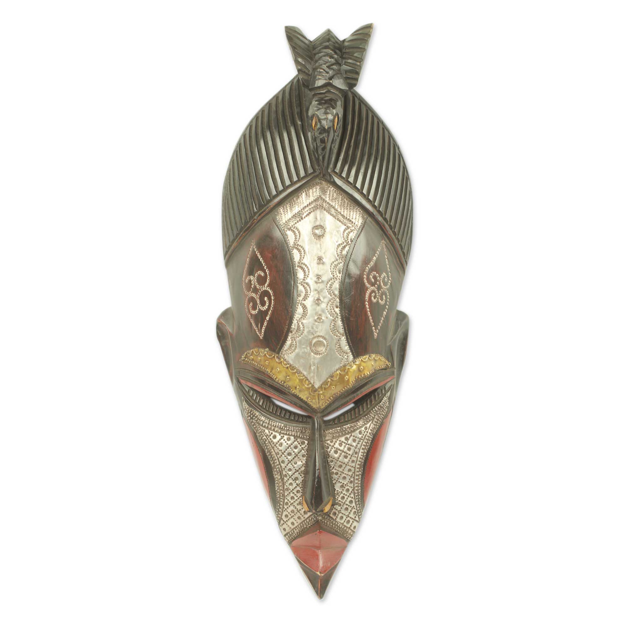 Premium Hand-Carved Authentic African Mask from Ghana – The Earth is Potent