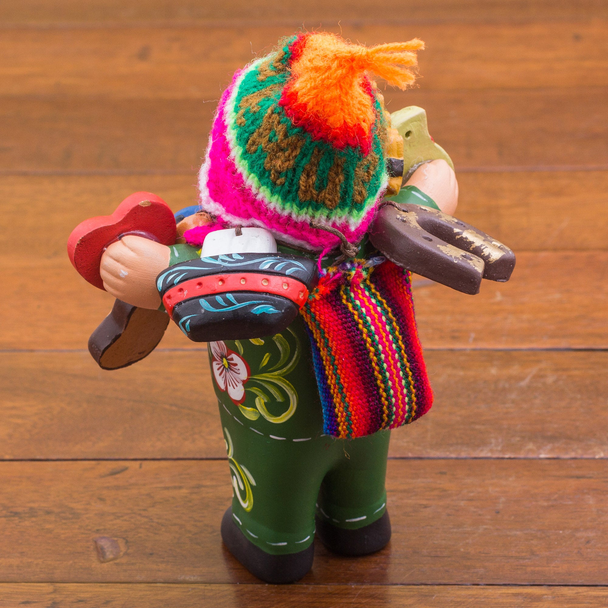 Premium Ekeko Ceramic Sculpture - Handcrafted Latin Good Fortune