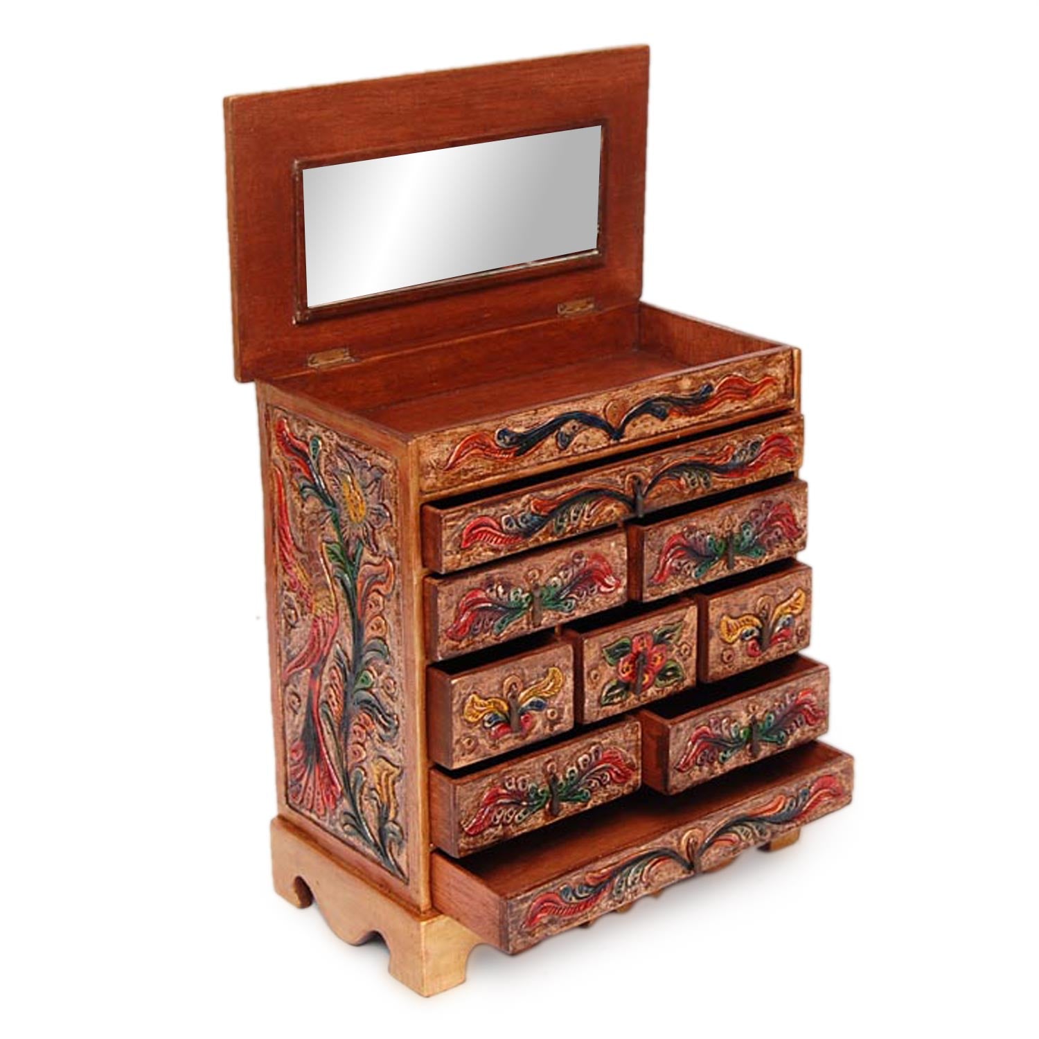 Premium Hummingbird Handcrafted Jewelry Box - Ultimate Keepsake Organizer