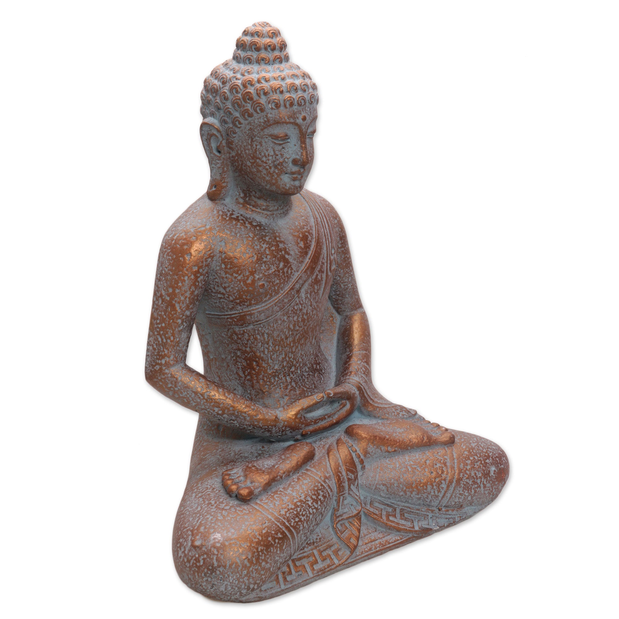 Premium Borobudur Buddha Stone Sculpture - Handcrafted Indonesian Art