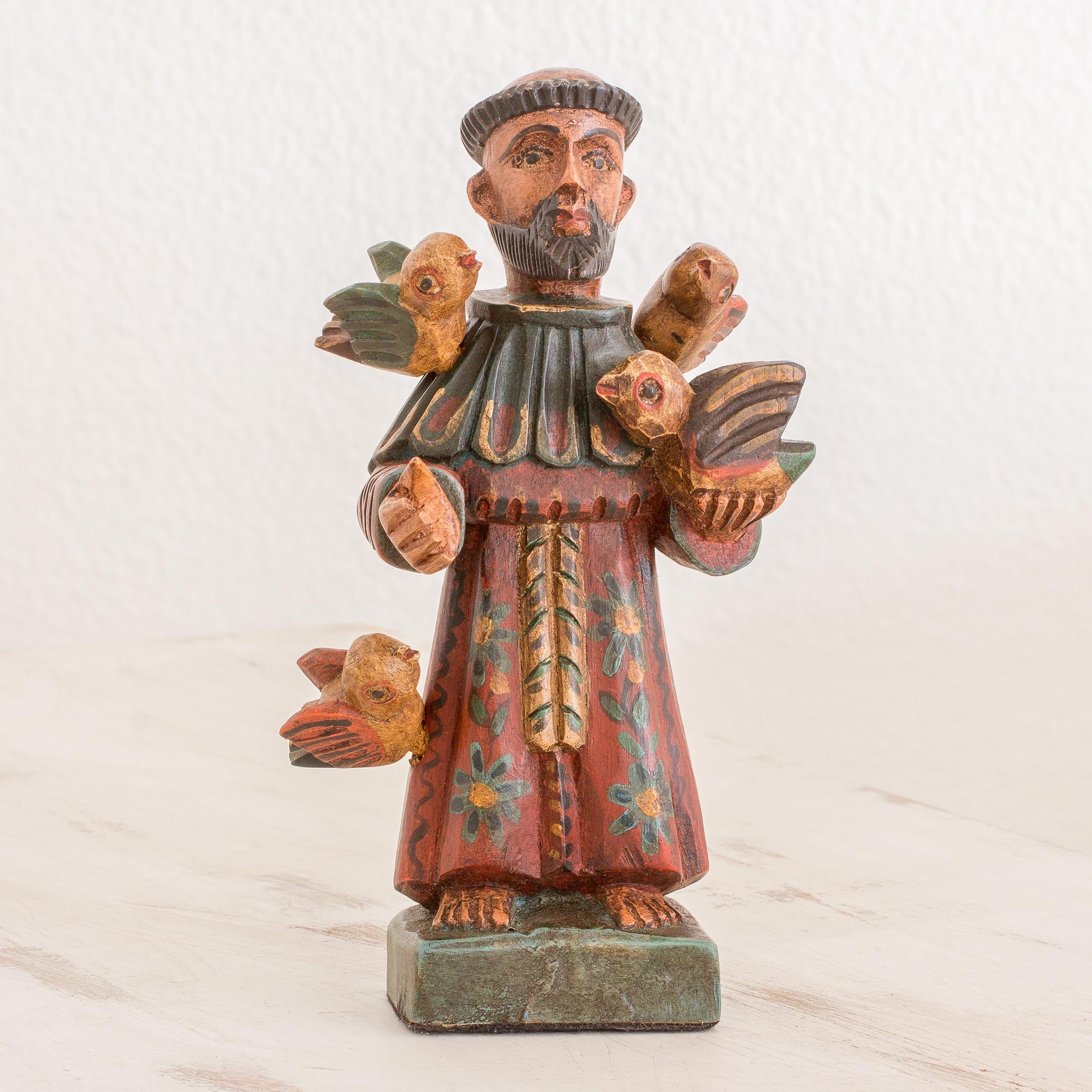 Premium Hand-Painted Saint Francis Statuette - Ultimate Home Decor