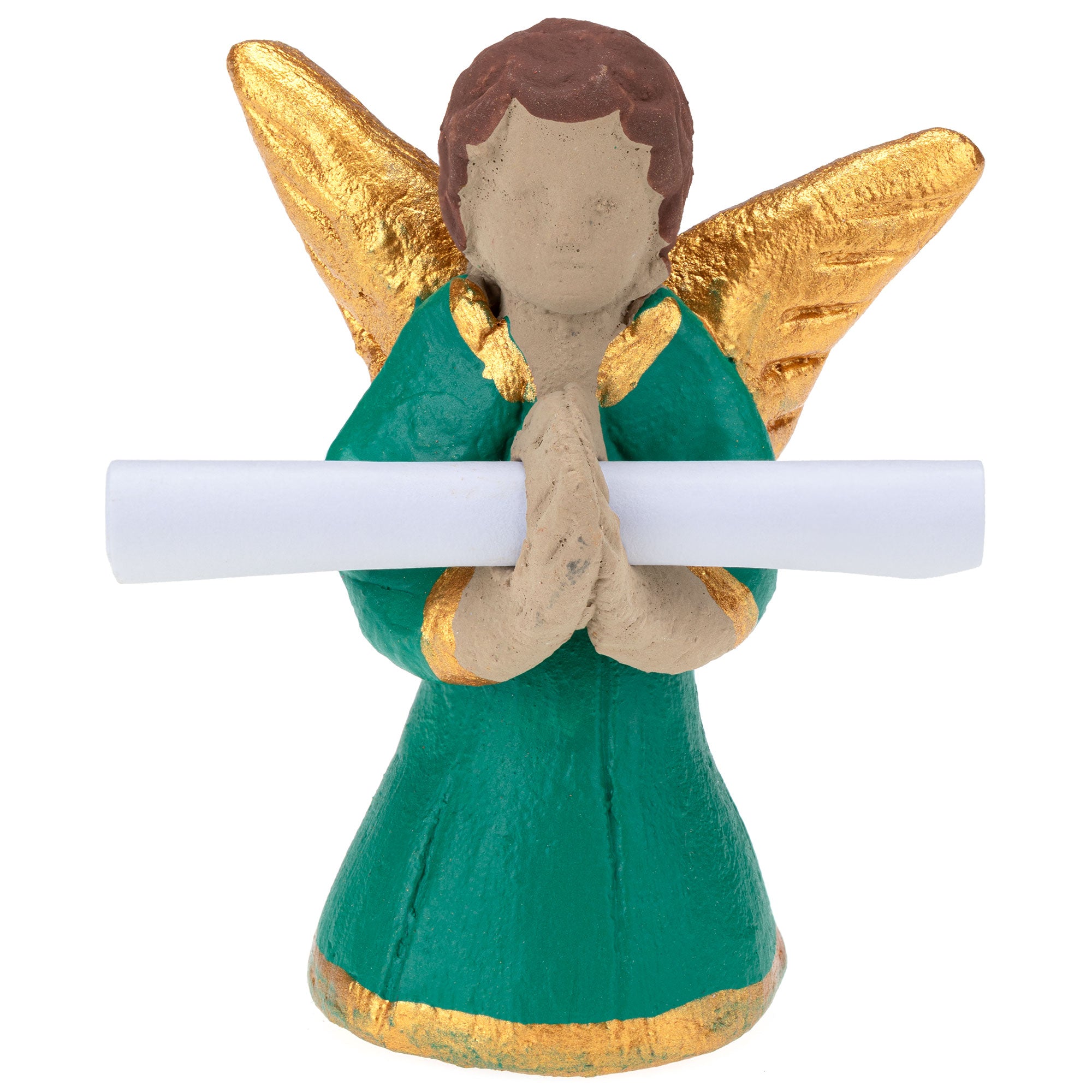 Premium Handcrafted Ceramic Angel Figurine with Personalized Message