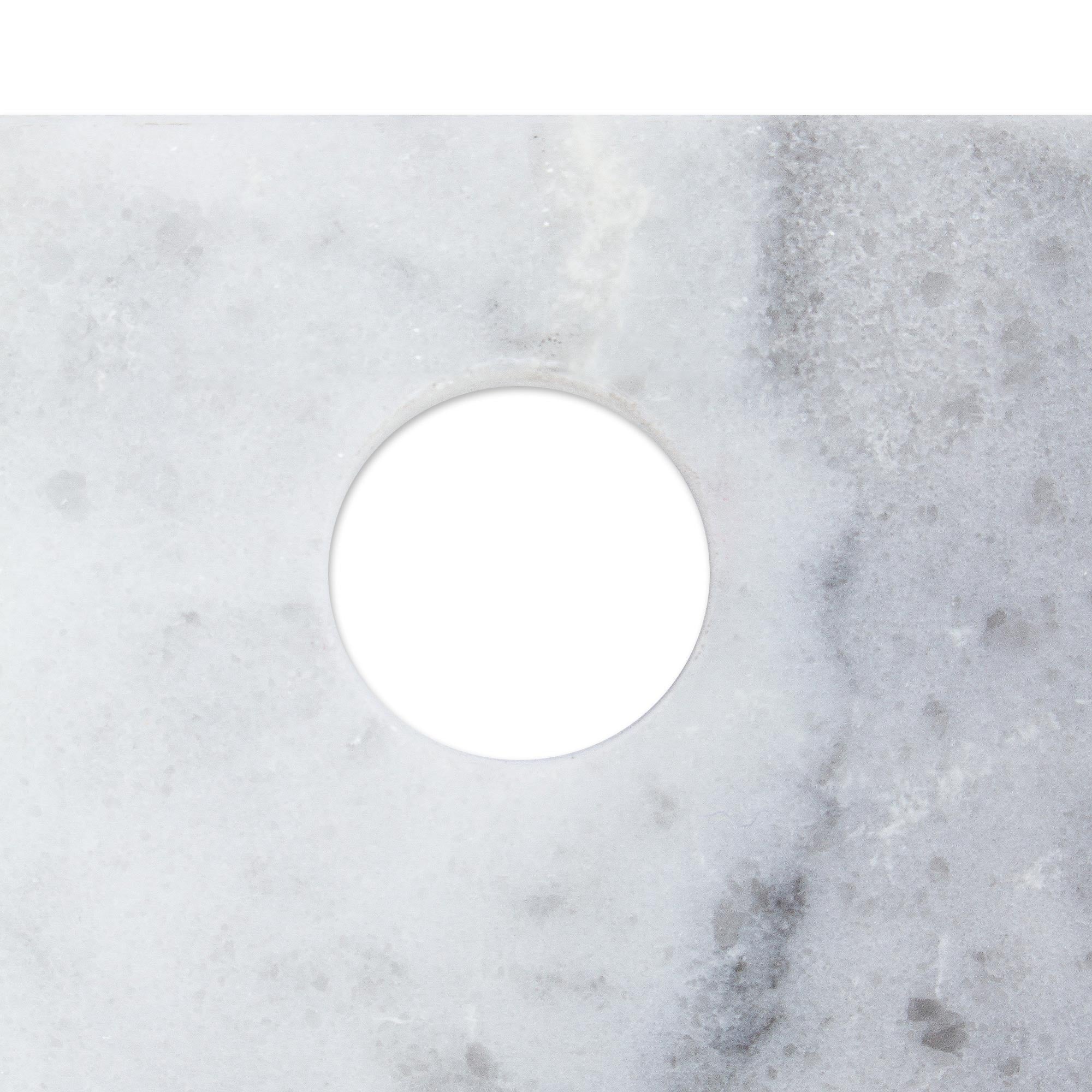 Premium White & Grey Marble Cutting Board - Handcrafted in Mexico