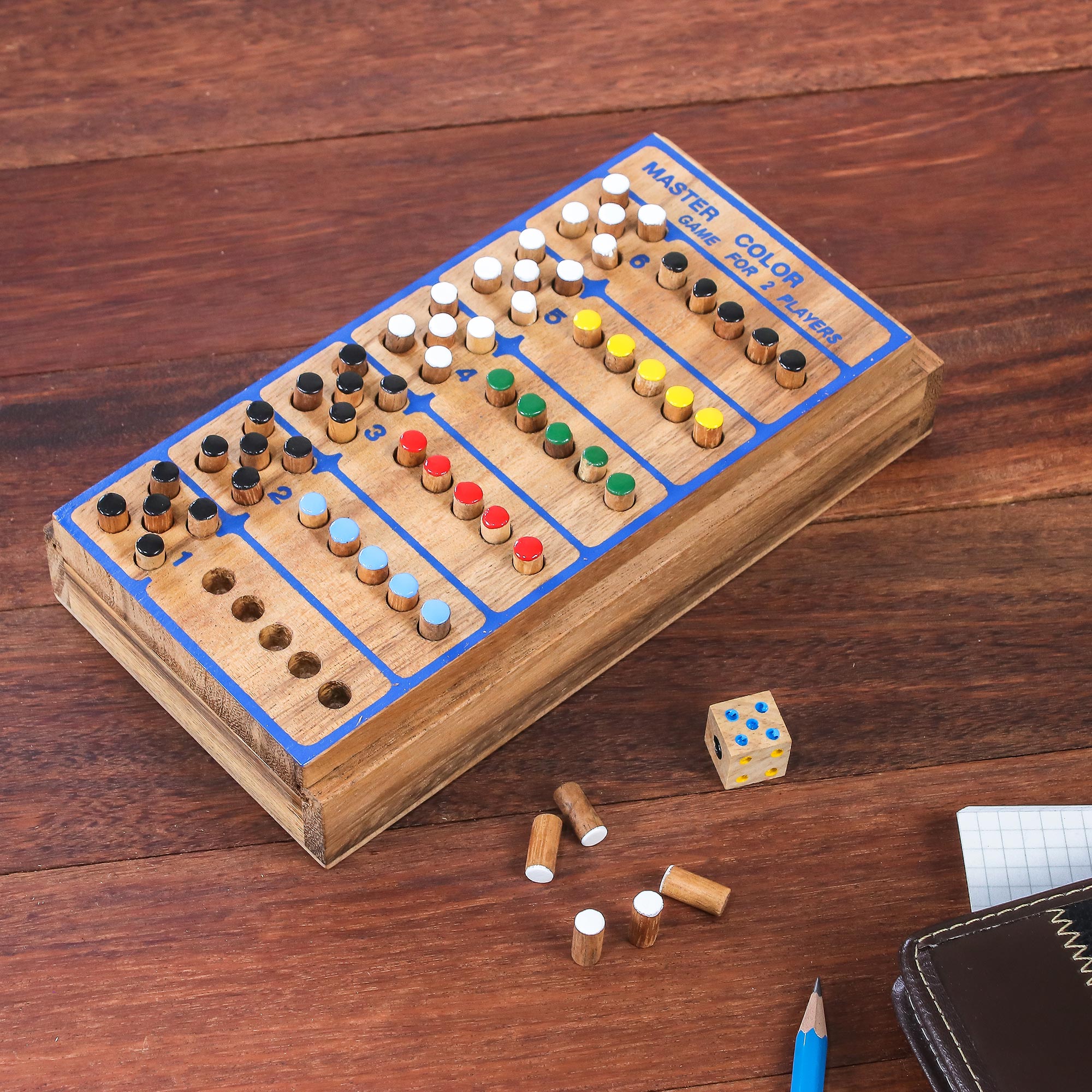 Premium Code Breaker: Handcrafted Thai Wooden Puzzle Game