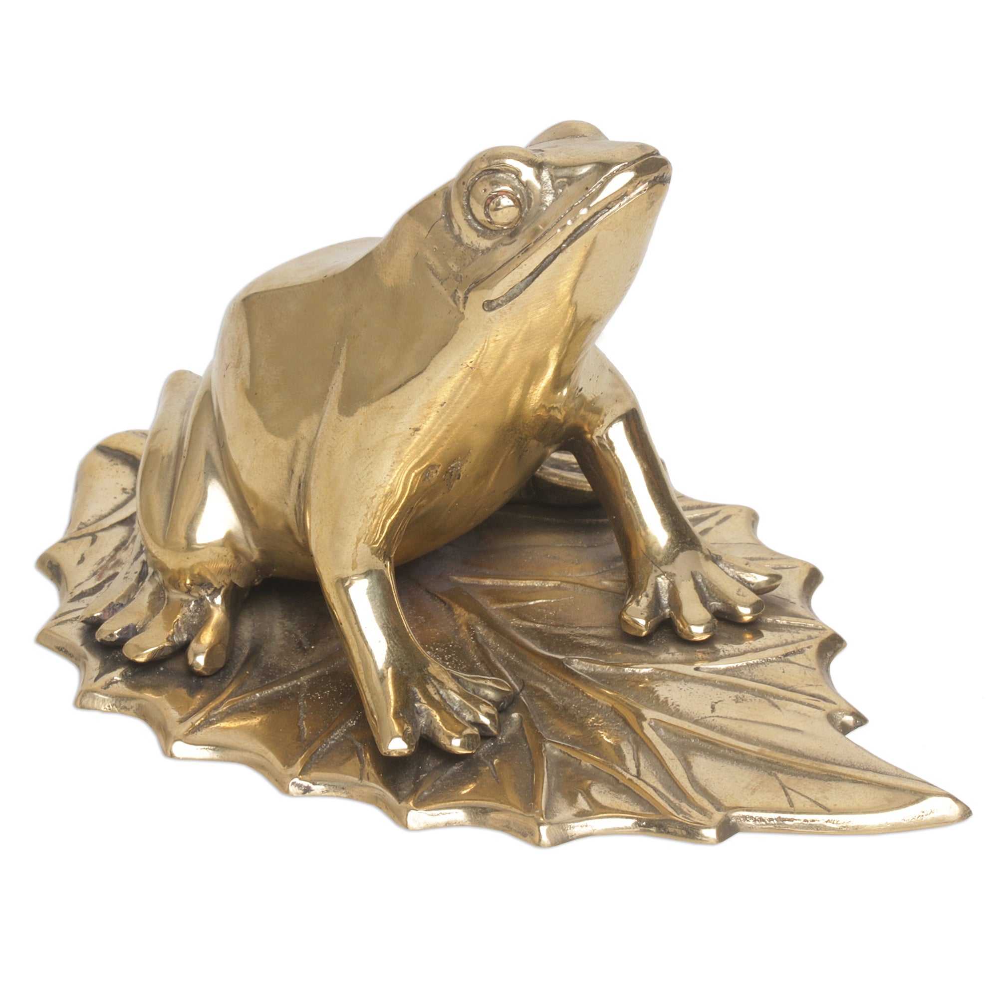 Premium Frog Blessings Bronze Figurine - Handcrafted Home Decor