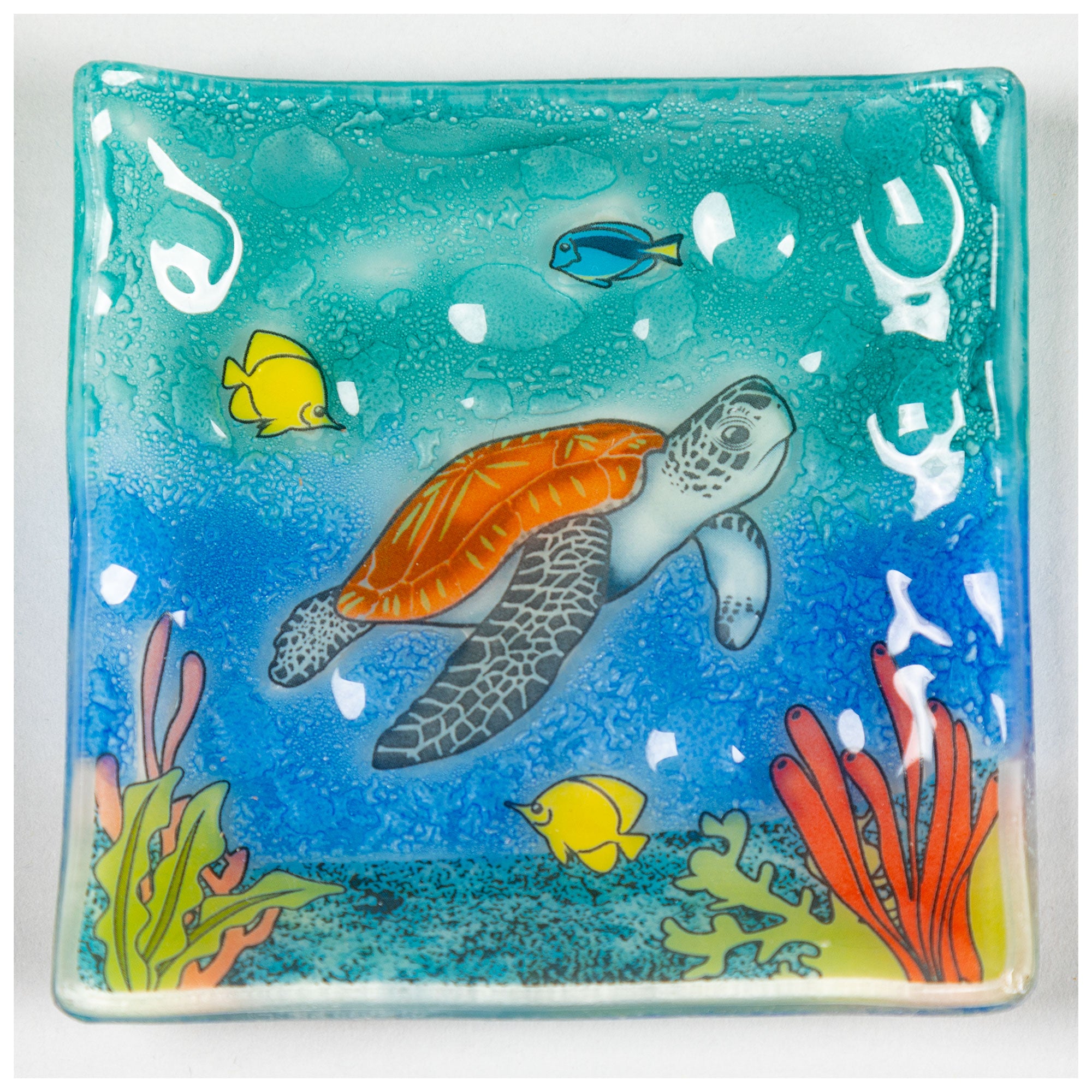 Premium Sea Turtle Recycled Glass Jewelry Dish