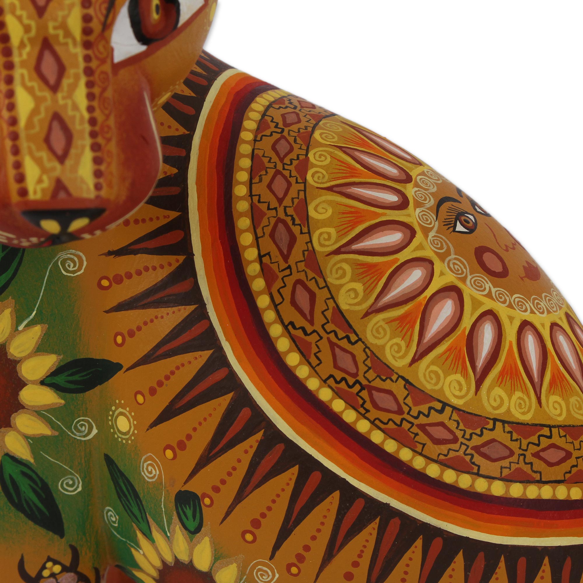 Premium Mystical Cat Alebrije Sculpture – Handcrafted Oaxacan Folk Art