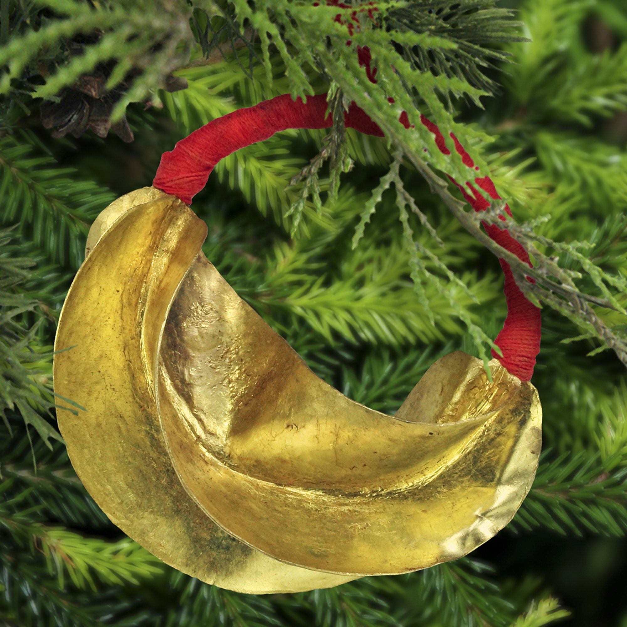 Premium Brass Fulani Ornament - Exotic Holiday Decor